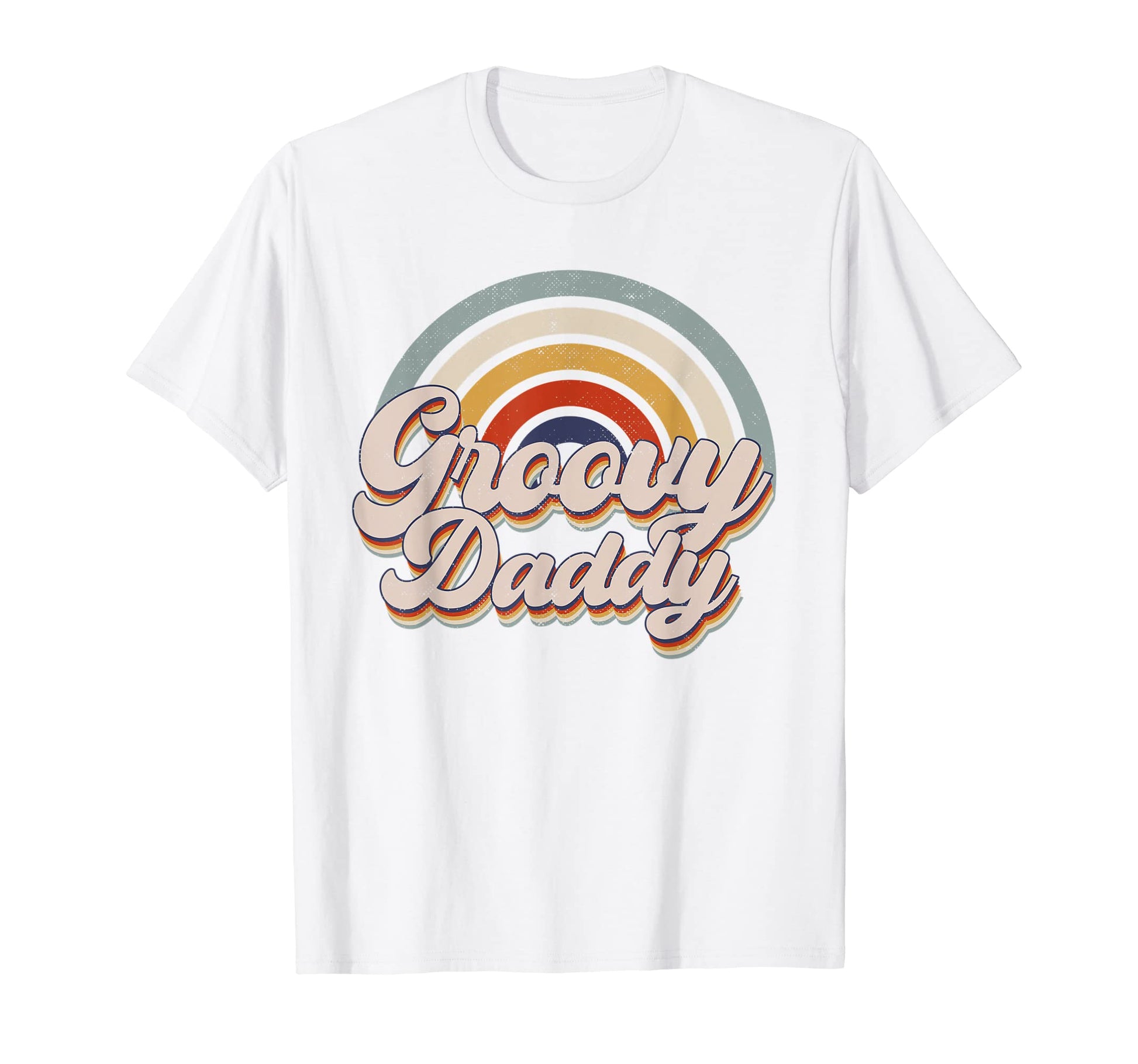Gnoovy Daddy Rainbow Birthday Family T-Shirt - Unique Graphic Men Women - T-Shirt, Sweatshirt, Hoodie