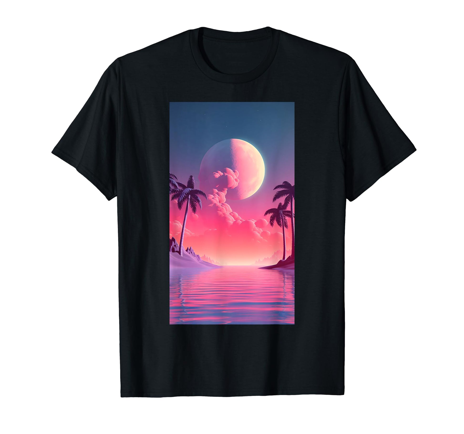80S Vaporwave Aesthetic Sky T-Shirt - Graphic Print for Adults - T-Shirt, Sweatshirt, Hoodie