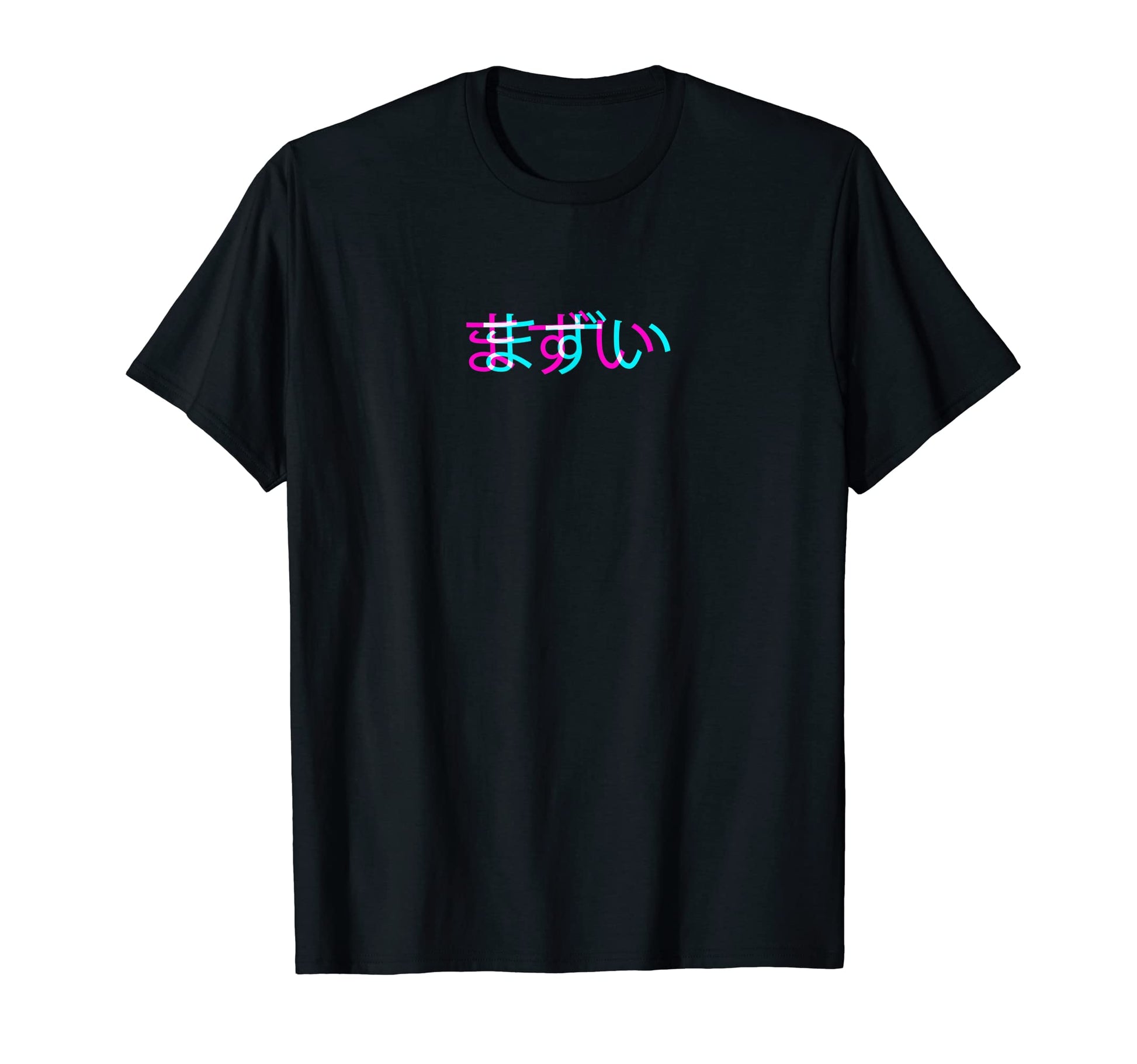 Mazui Japanese Glitch Anime Aesthetic T-Shirt - Novelty Apparel Unisex - T-Shirt, Sweatshirt, Hoodie