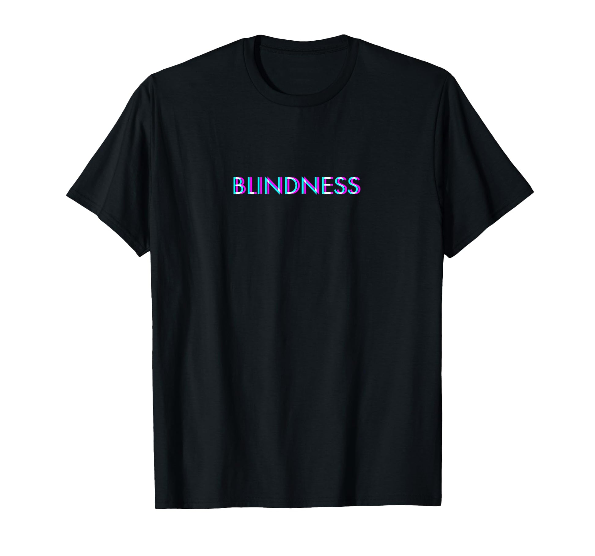 Blindness Anaglyph Glitch Art T-Shirt - Casual Everyday Wear for Adults - T-Shirt, Sweatshirt, Hoodie