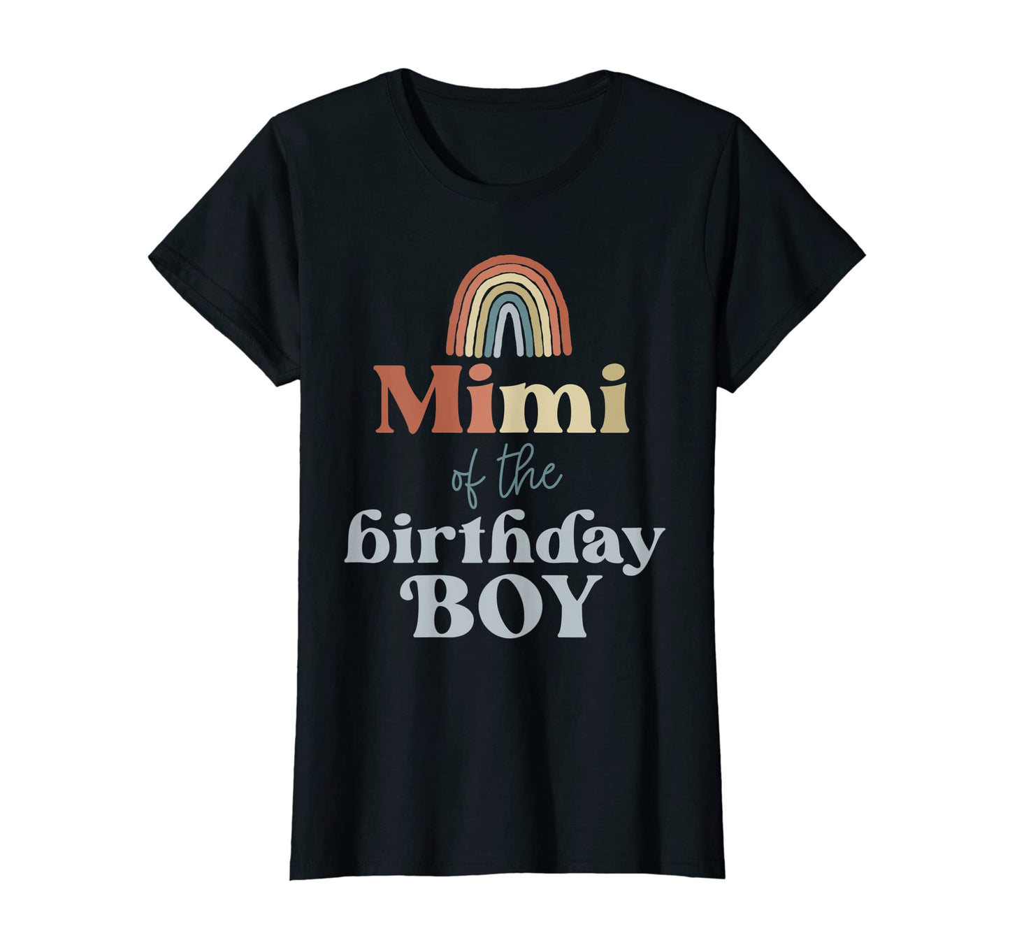 Womens Mimi Birthday Boho Rainbow T-Shirt - Fun Novelty Design Unisex - T-Shirt, Sweatshirt, Hoodie