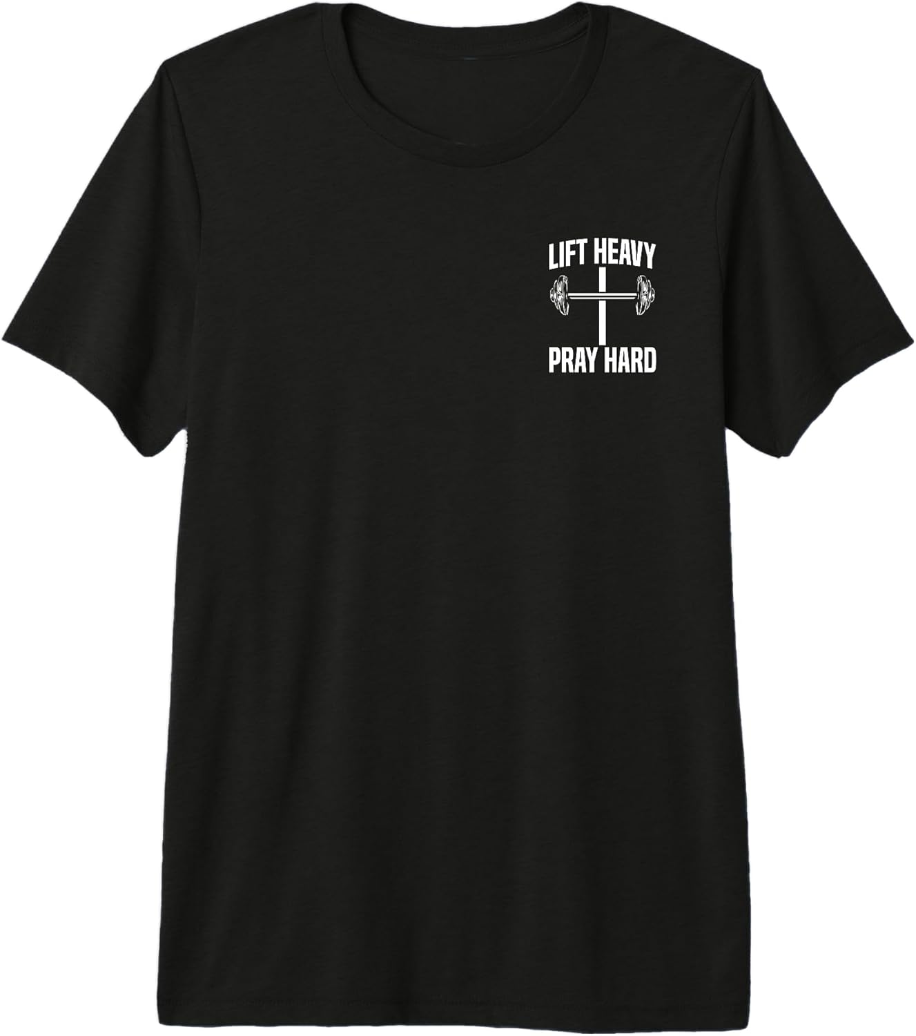 Lift Heavy Pray Hard Workout Christian Clothing - Adult & Kids T-Shirts, Sweatshirts & Hoodies apparel design preview 1