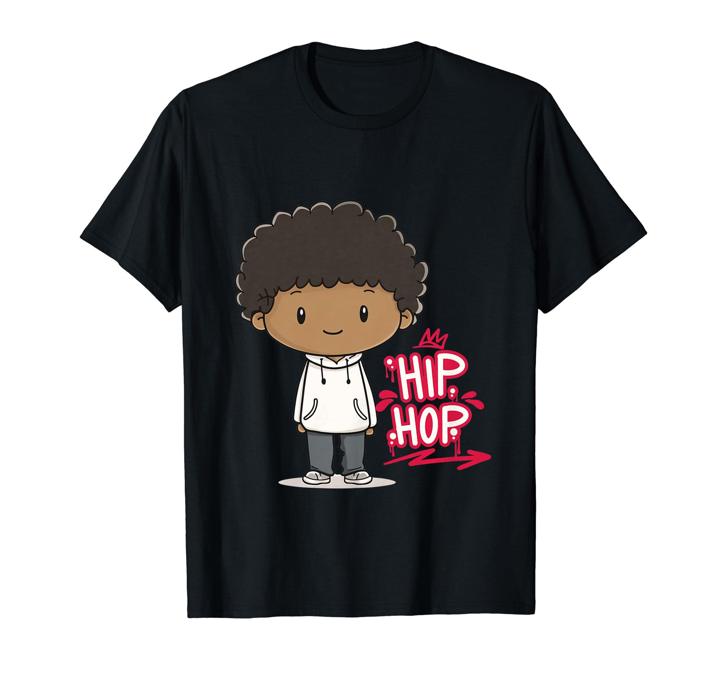 Hip Hop Raised Rap Music Old School T-Shirt - Graphic Print Unisex - T-Shirt, Sweatshirt, Hoodie