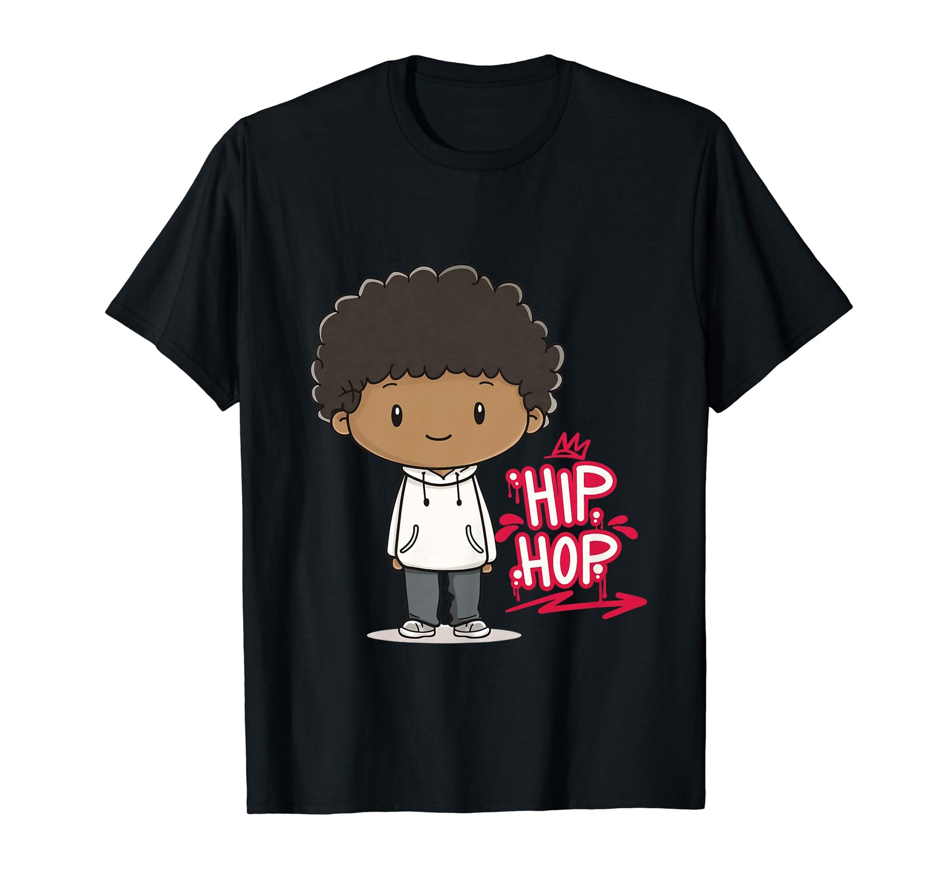 Hip Hop Raised Rap Music Old School T-Shirt - Graphic Print Unisex - T-Shirt, Sweatshirt, Hoodie