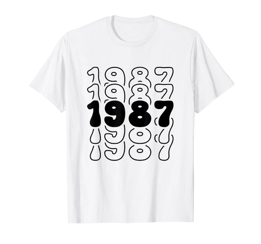 37 Year Old Groovy 37Th Birthday Boho T-Shirt - Custom Art Print Unisex - T-Shirt, Sweatshirt, Hoodie