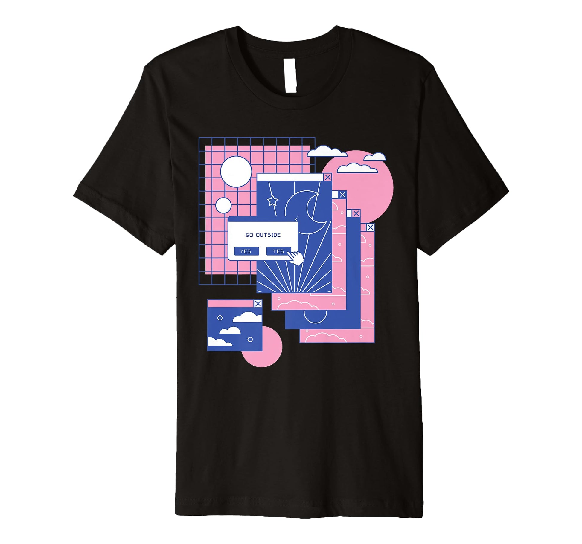 Vaporwave Aesthetic 80S 90S Streetwear Hoodie - Novelty Apparel Unisex - T-Shirt, Sweatshirt, Hoodie