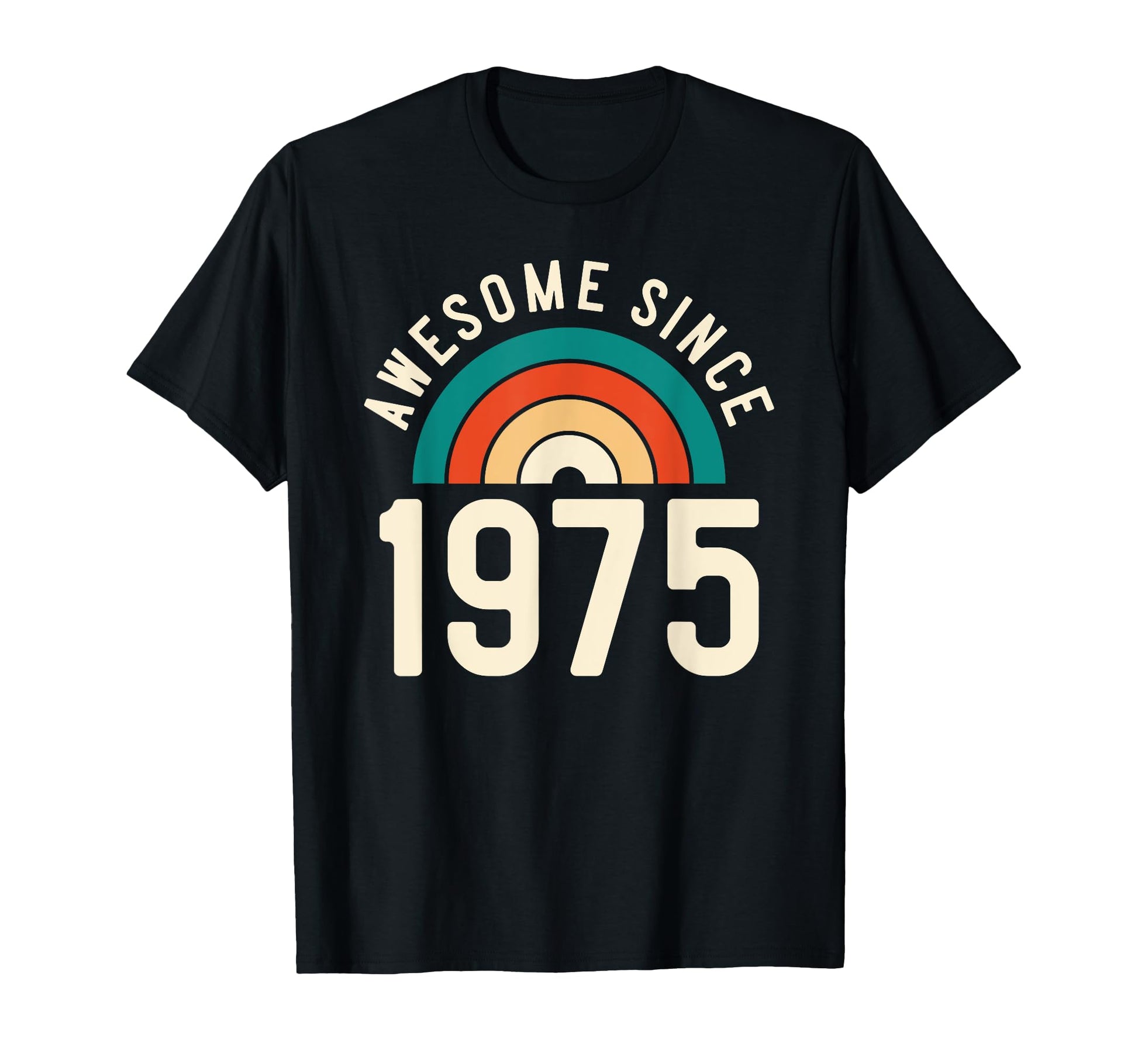 Awesome Since 1975 Rainbow 47Th T-Shirt - Novelty Apparel Men Women - T-Shirt, Sweatshirt, Hoodie