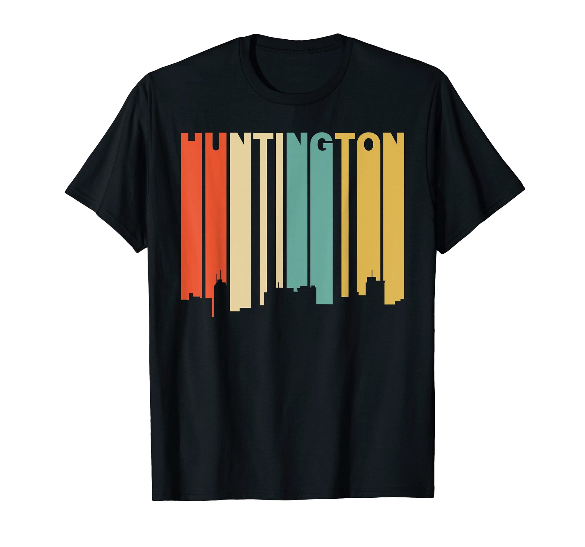 1970S Huntington West Virginia Skyline T-Shirt - Aesthetic Graphic Unisex - T-Shirt, Sweatshirt, Hoodie