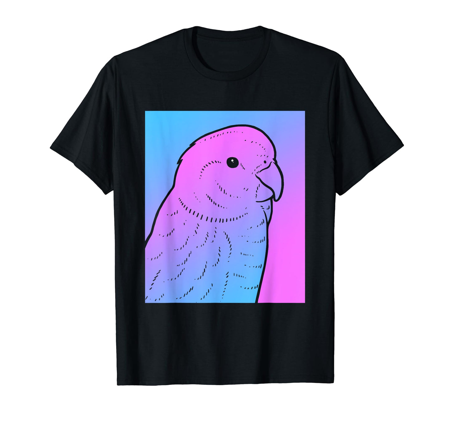 Vaporwave Parakeet Aesthetic Pastel Goth T-Shirt - Minimalist Print Unisex - T-Shirt, Sweatshirt, Hoodie