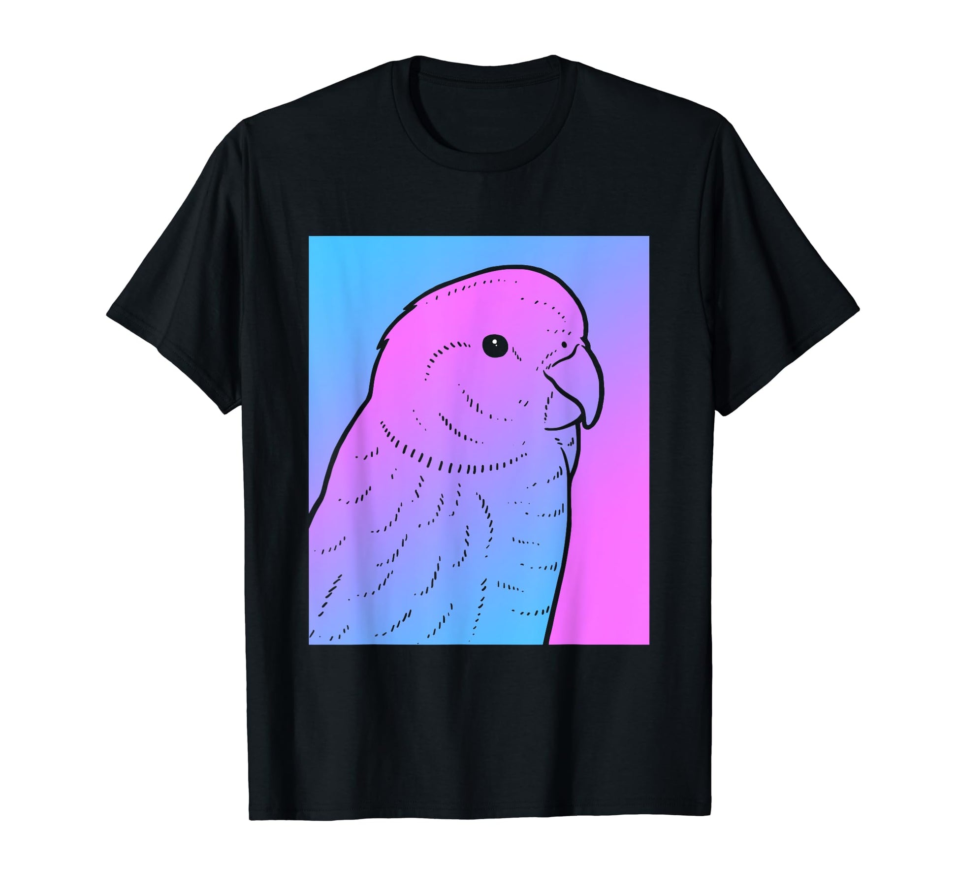 Vaporwave Parakeet Aesthetic Pastel Goth T-Shirt - Minimalist Print Unisex - T-Shirt, Sweatshirt, Hoodie