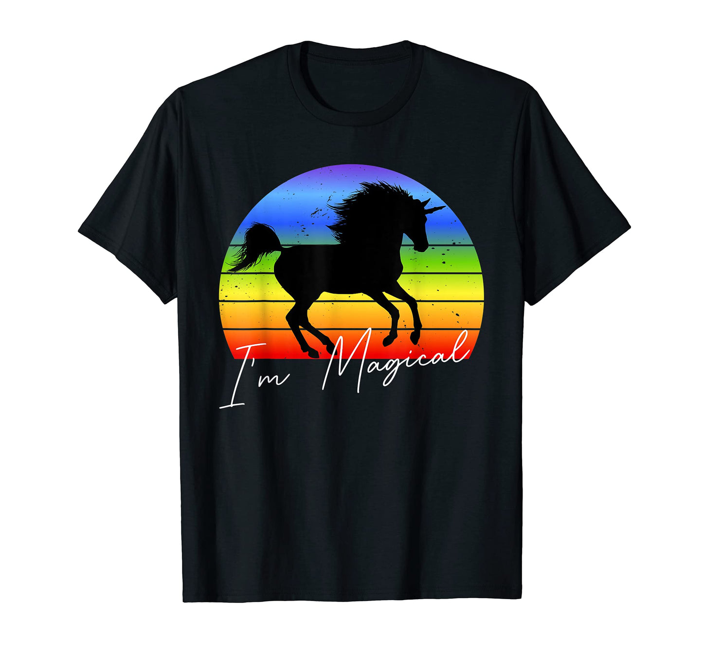 Im Magical Unicorn Rainbow 80S Horse T-Shirt - Streetwear Style Men Women - T-Shirt, Sweatshirt, Hoodie