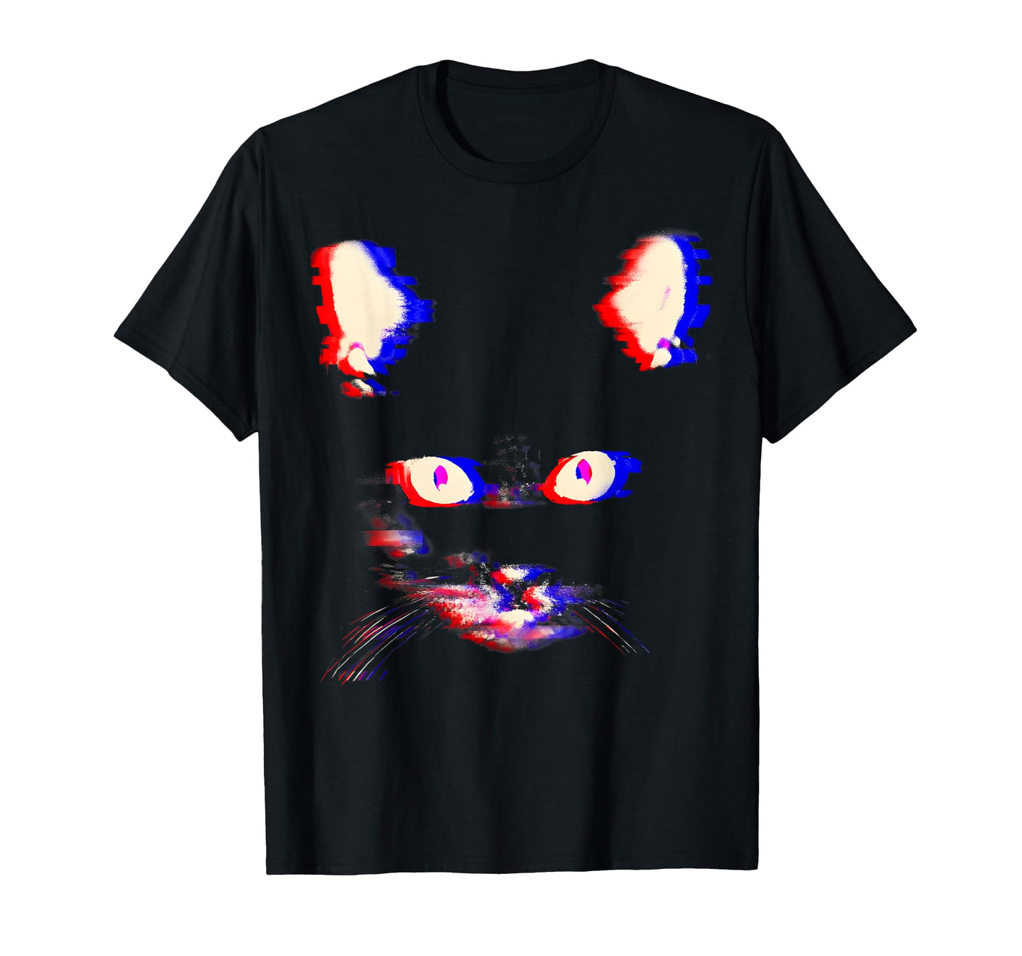 Trippy Psychedelic Cat Vaporwave T-Shirt - Fun Novelty Design Men Women - T-Shirt, Sweatshirt, Hoodie