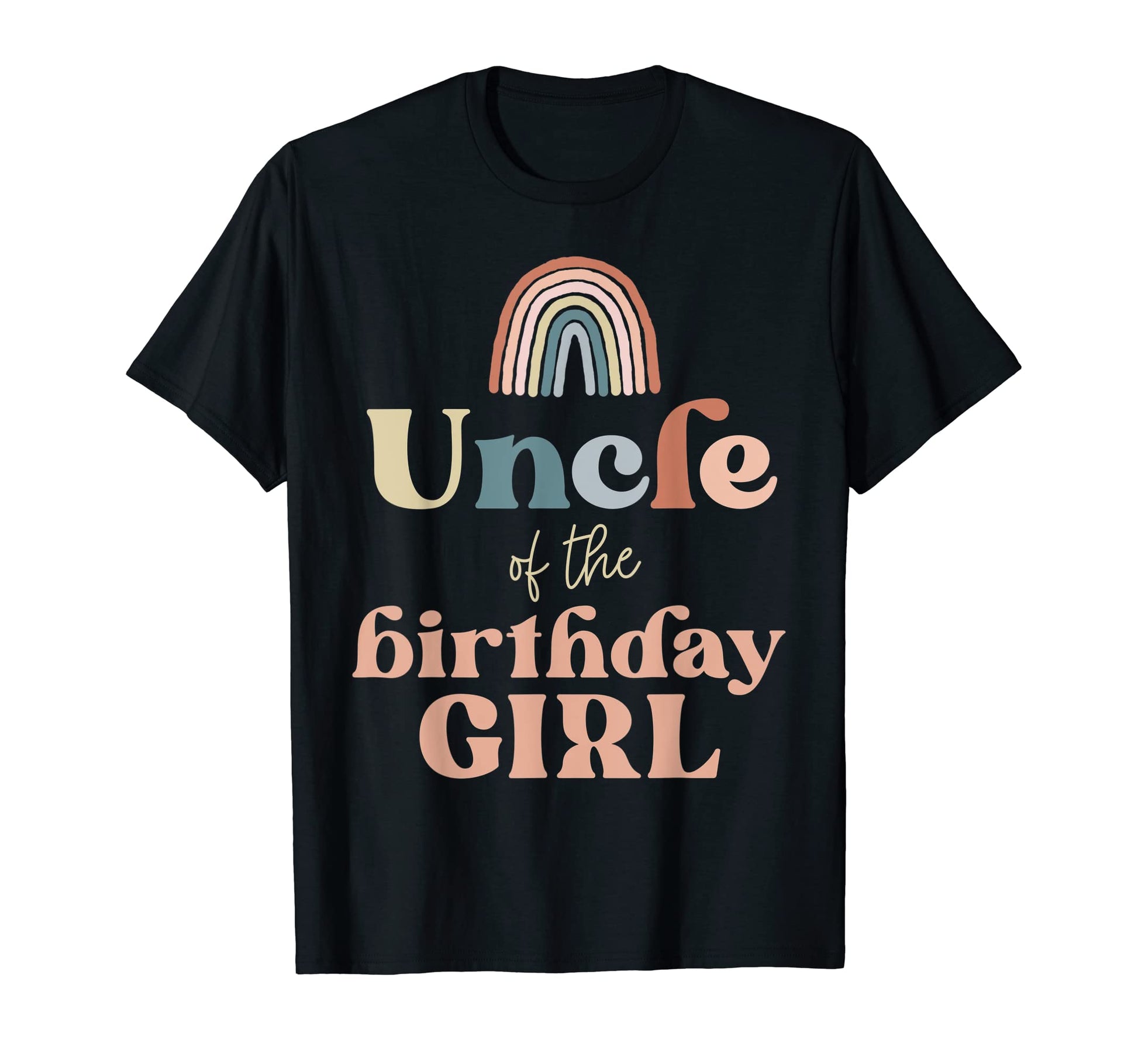 Mens Uncle Birthday Boho Rainbow Party T-Shirt - Graphic Print Men Women - T-Shirt, Sweatshirt, Hoodie