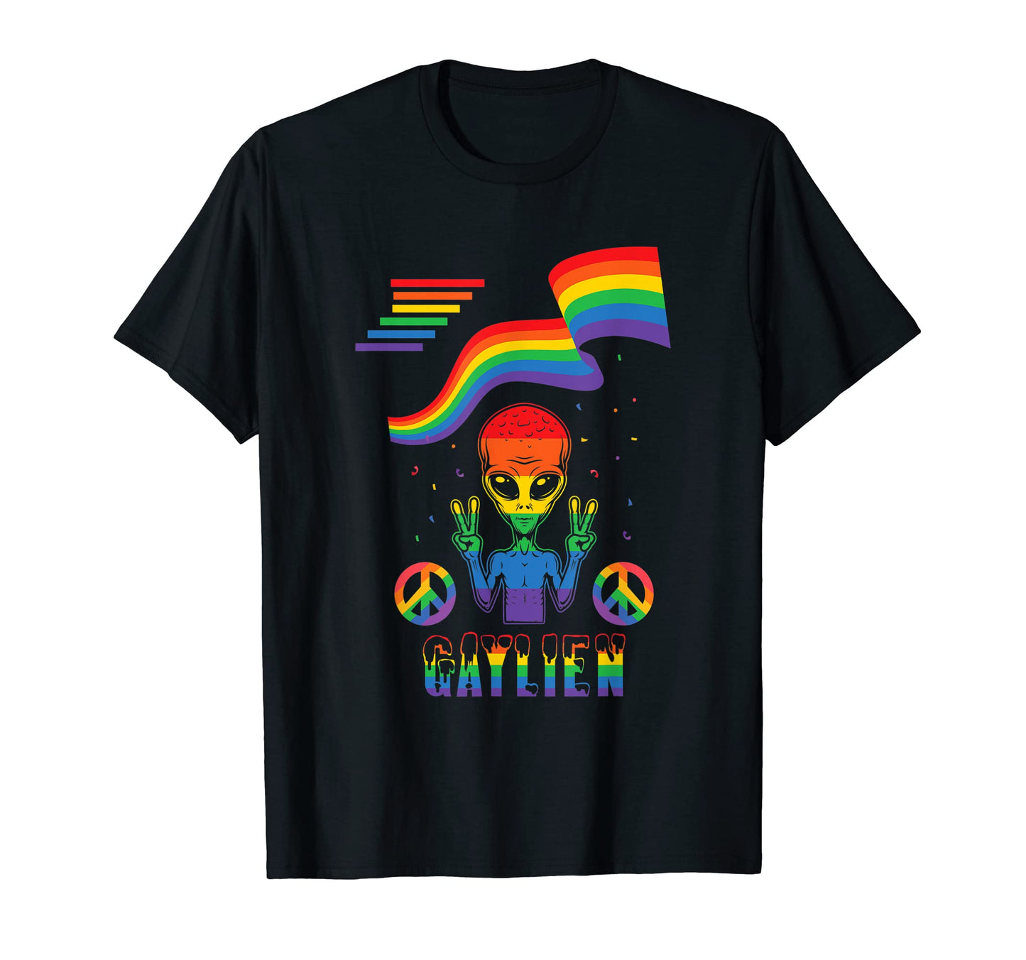 Pride Day Lgbt Rainbow Lovers Gaylien T-Shirt - Streetwear Style for Adults - T-Shirt, Sweatshirt, Hoodie