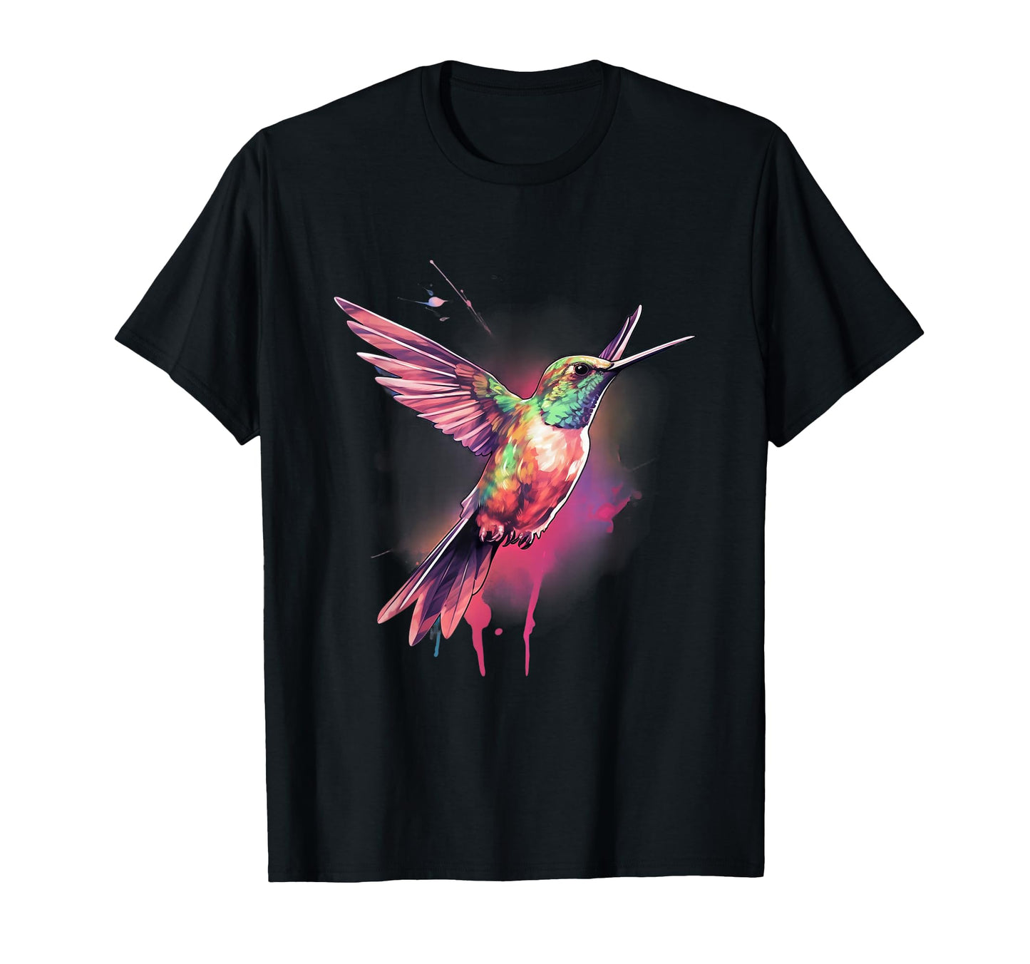 Vaporwave Aesthetic Hummingbird T-Shirt - Graphic Print Unisex - T-Shirt, Sweatshirt, Hoodie