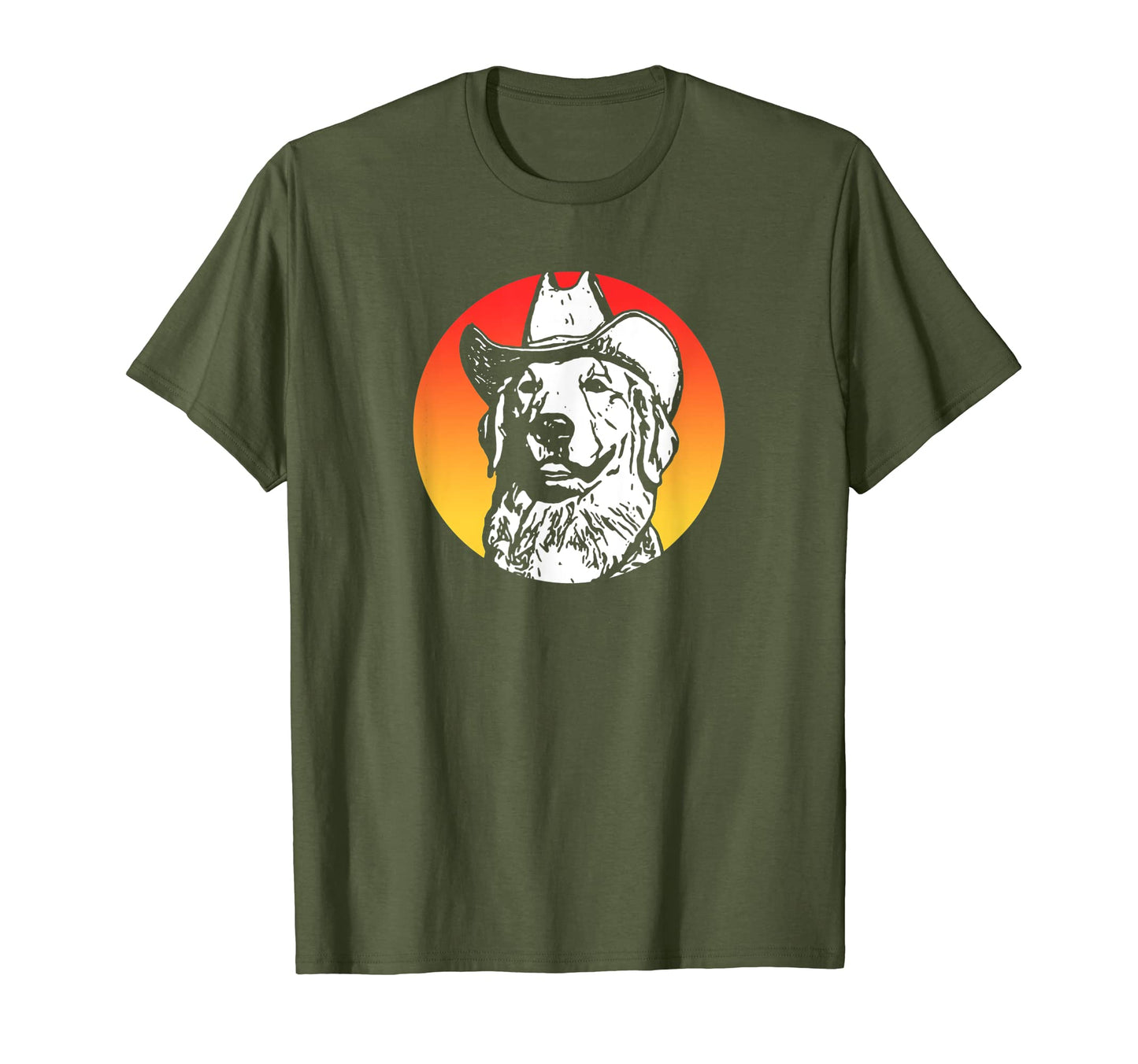 Cowdog Funny Country Cowboy Dog Western T-Shirt - Custom Art Print Unisex - T-Shirt, Sweatshirt, Hoodie