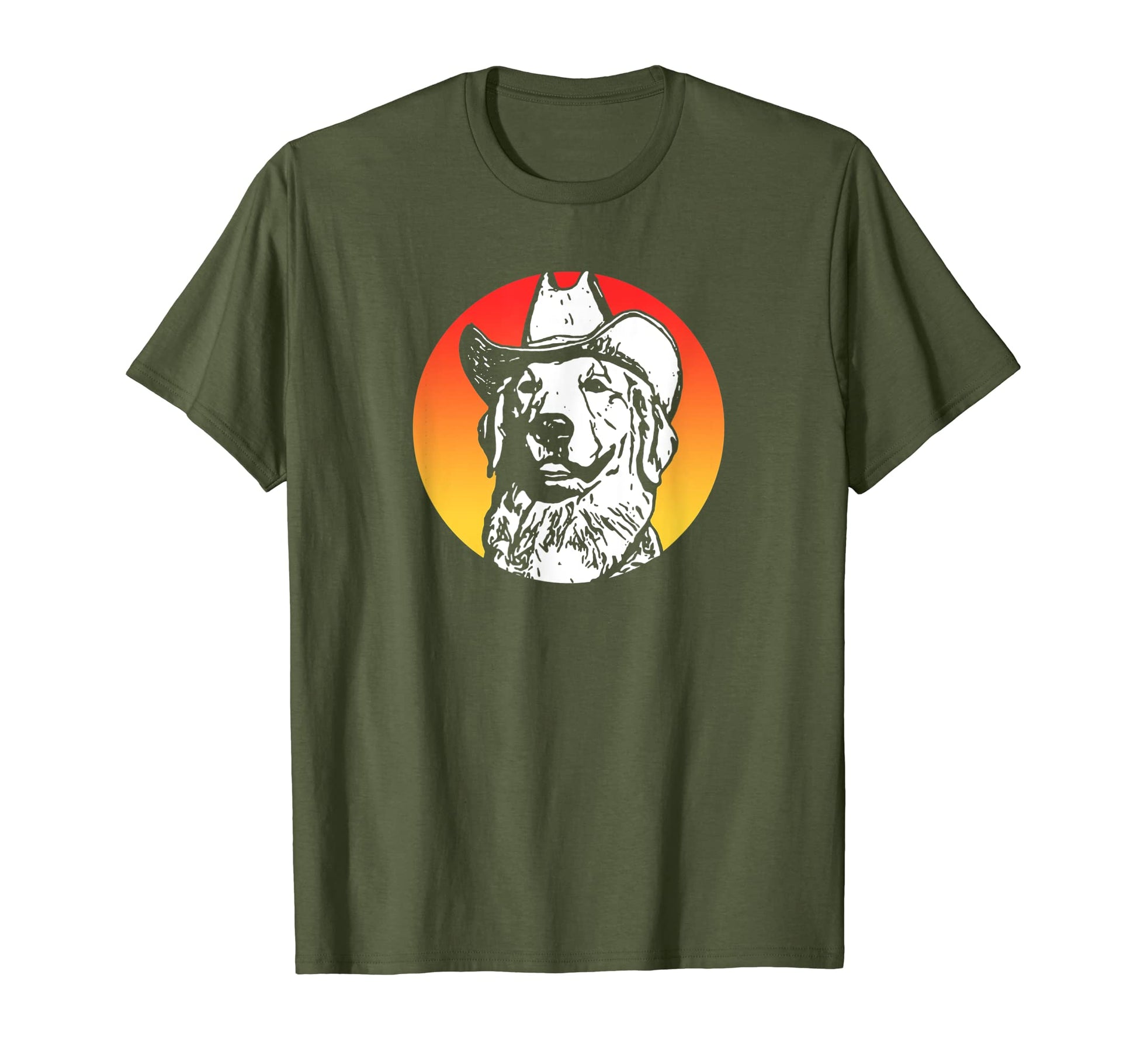 Cowdog Funny Country Cowboy Dog Western T-Shirt - Custom Art Print Unisex - T-Shirt, Sweatshirt, Hoodie