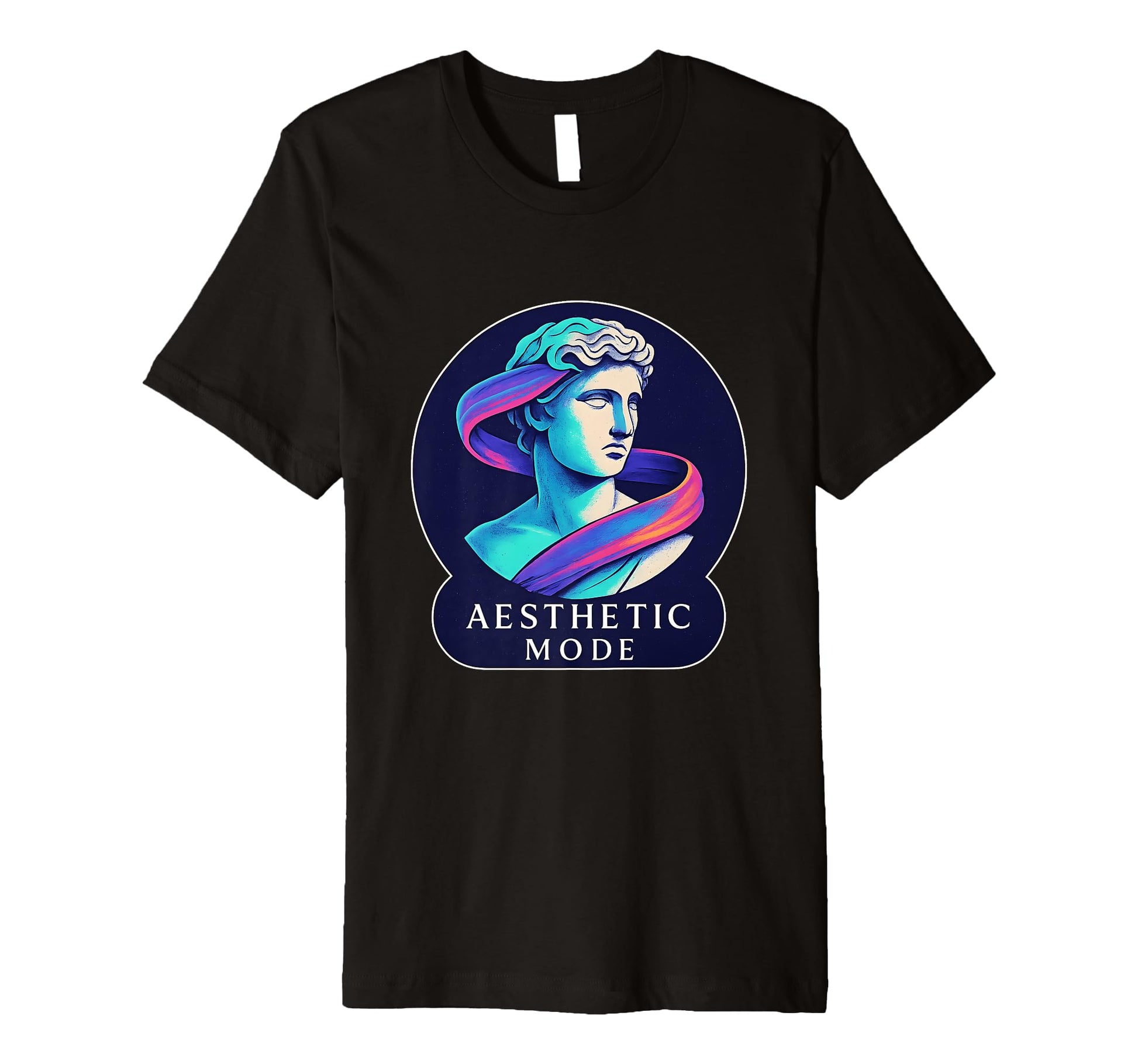 Aesthetic Mode Vaporwave Statue Ribbon T-Shirt - Streetwear Style Unisex - T-Shirt, Sweatshirt, Hoodie