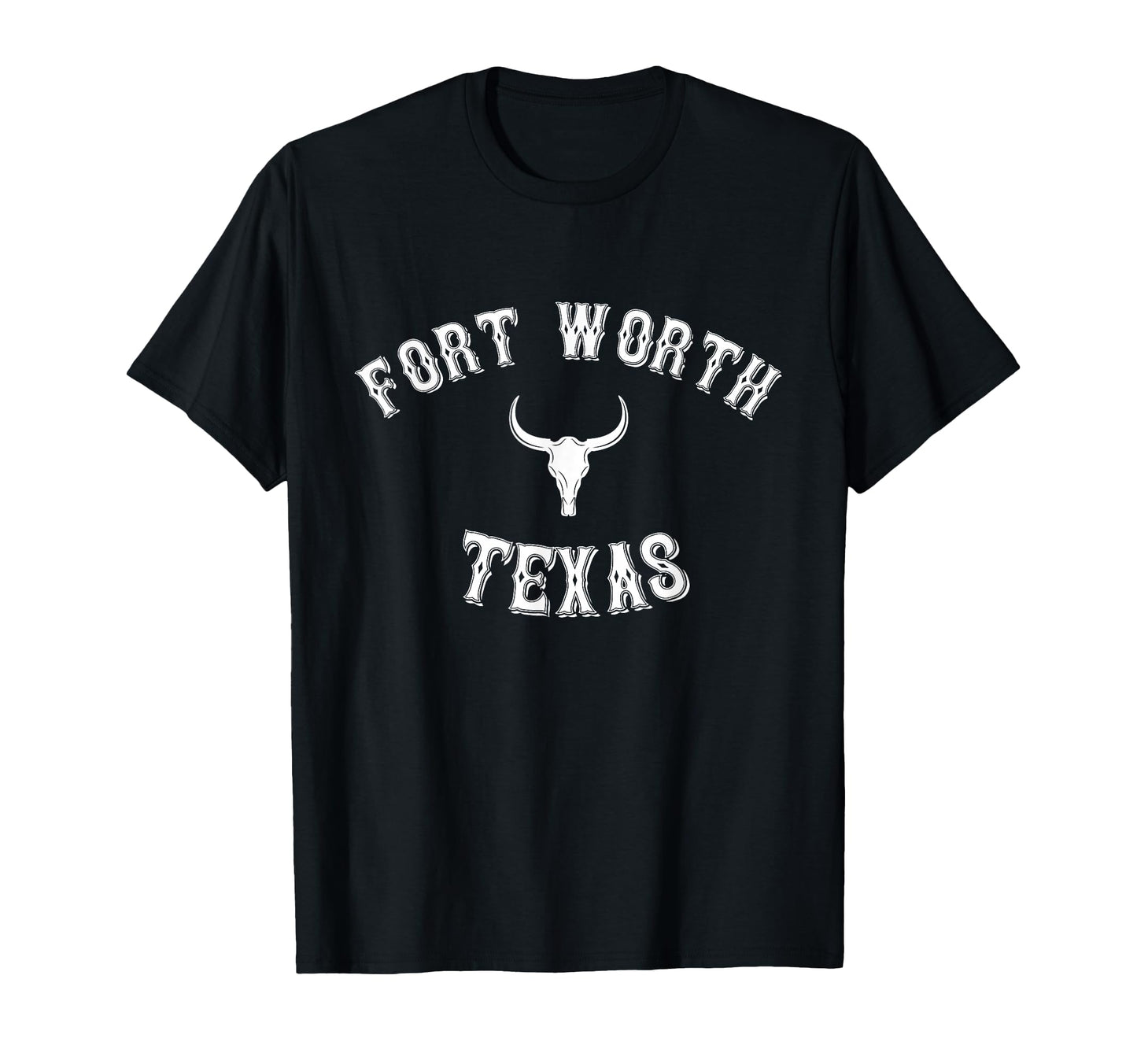Fort Worth Texas Western Cowboy Fort T-Shirt - Graphic Print for Adults - T-Shirt, Sweatshirt, Hoodie