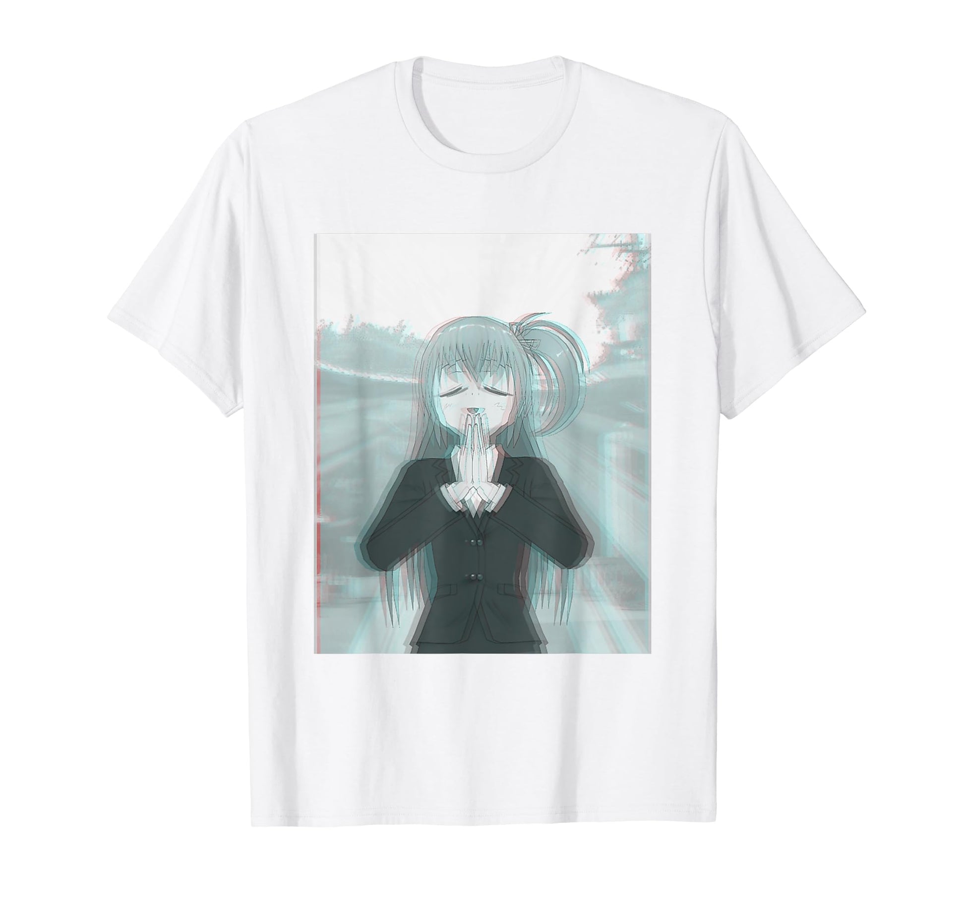 Anime Cartoon Vaporwave Aesthetic T-Shirt - Aesthetic Graphic for Adults - T-Shirt, Sweatshirt, Hoodie