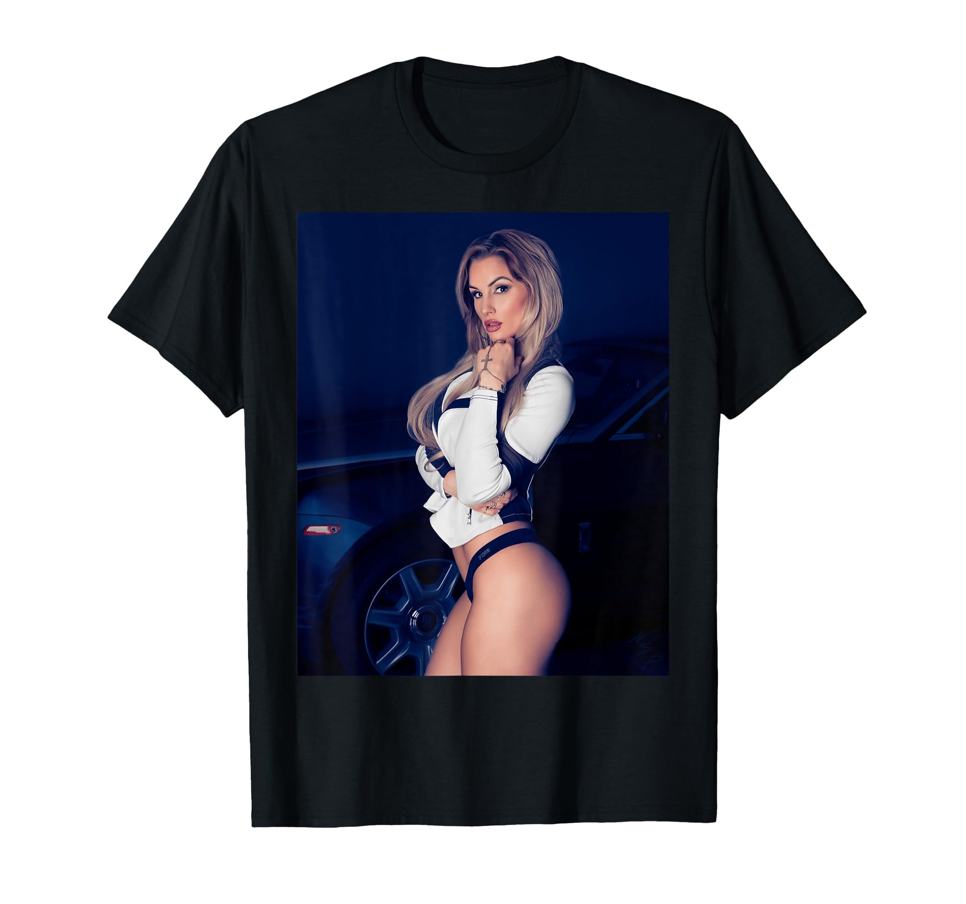 Pinup Sexy Car T-Shirt - Trendy Graphic Unisex - T-Shirt, Sweatshirt, Hoodie
