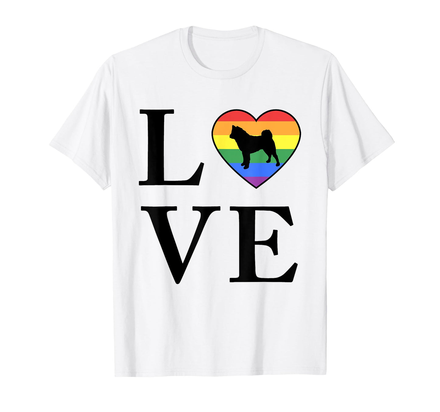 Dog Breed American Akita Word Love T-Shirt - Unique Graphic Unisex - T-Shirt, Sweatshirt, Hoodie