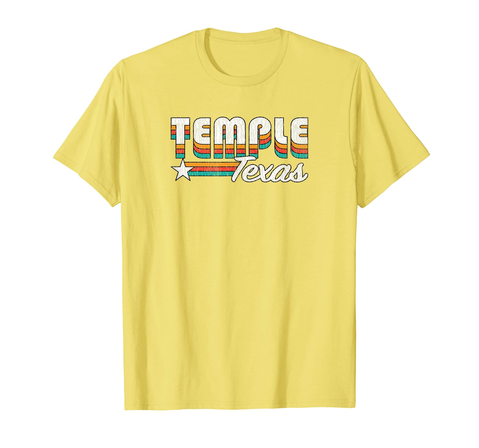 Temple Tx Temple Texas Rainbow T-Shirt - Graphic Print for Adults - T-Shirt, Sweatshirt, Hoodie