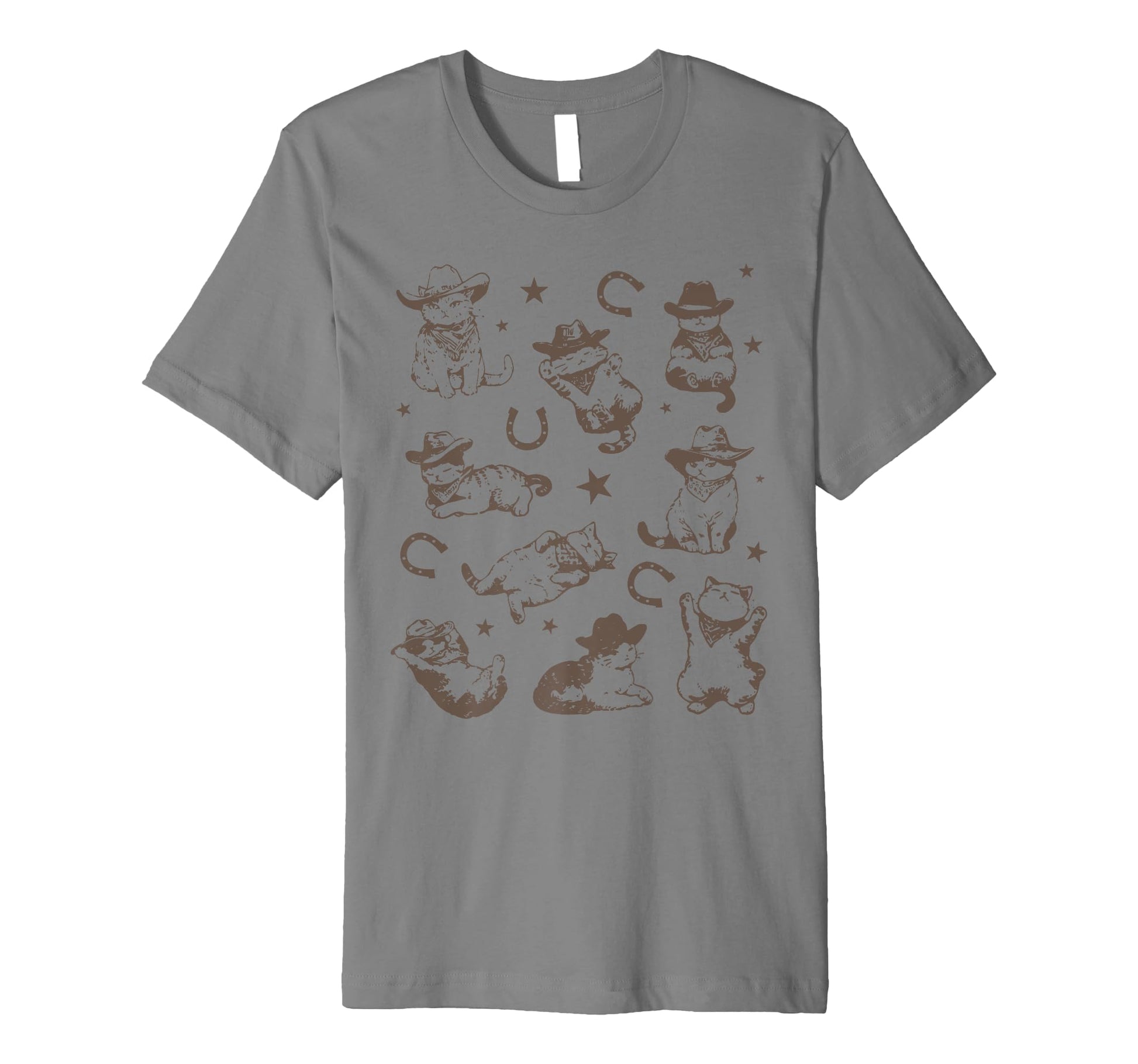 Cowboy Cats And Kittens Western Cowboy T-Shirt - Graphic Print for Adults - T-Shirt, Sweatshirt, Hoodie