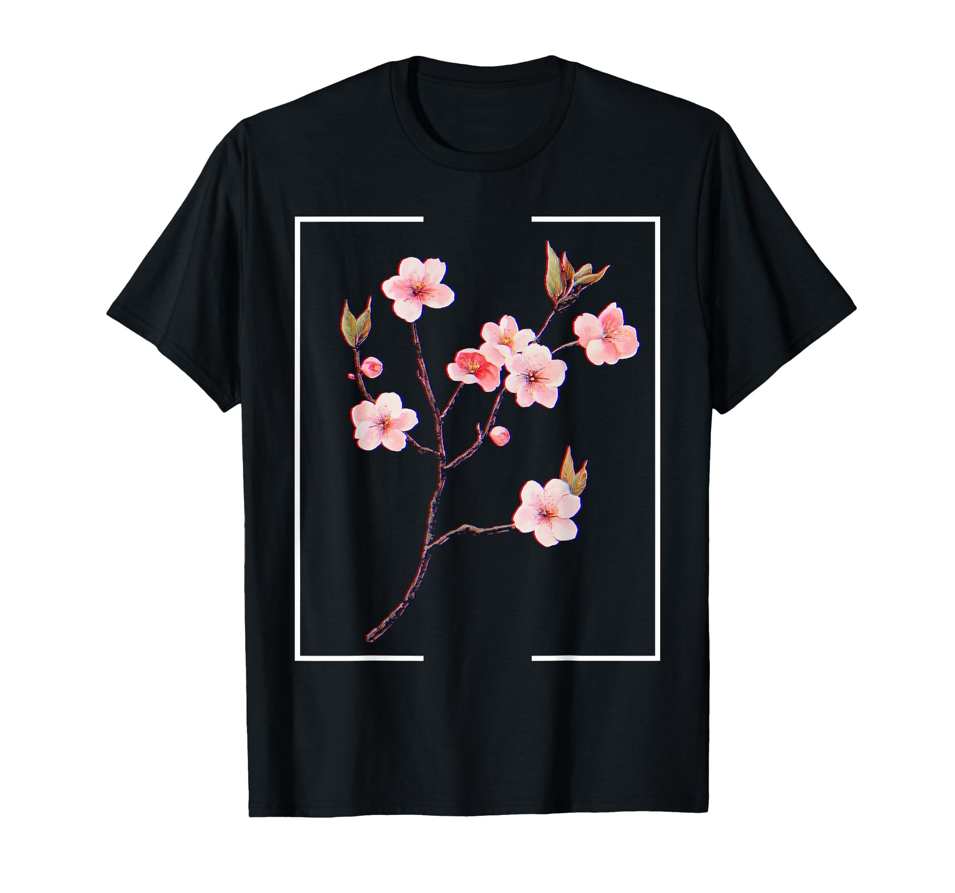 Cherry Blossom Japanese Aesthetic T-Shirt - Minimalist Print Men Women - T-Shirt, Sweatshirt, Hoodie