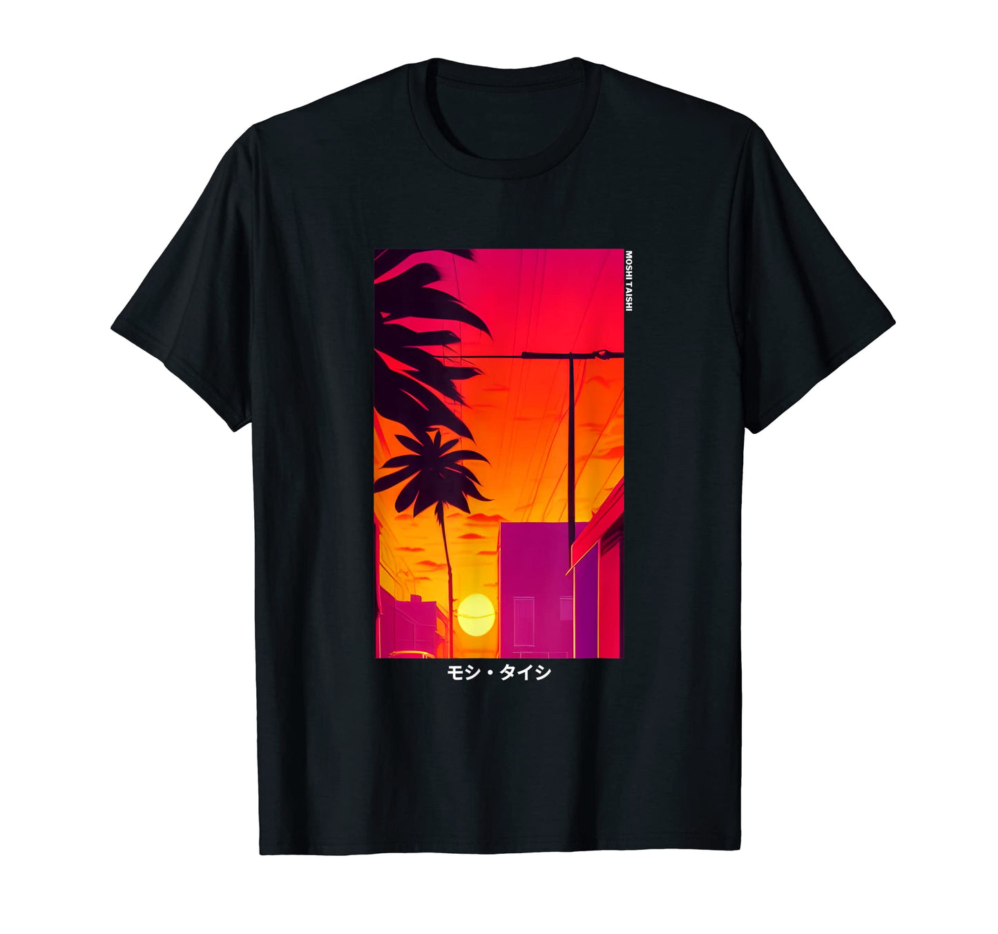 90S Synthwave Japanese Vaporwave Art T-Shirt - Minimalist Print Unisex - T-Shirt, Sweatshirt, Hoodie