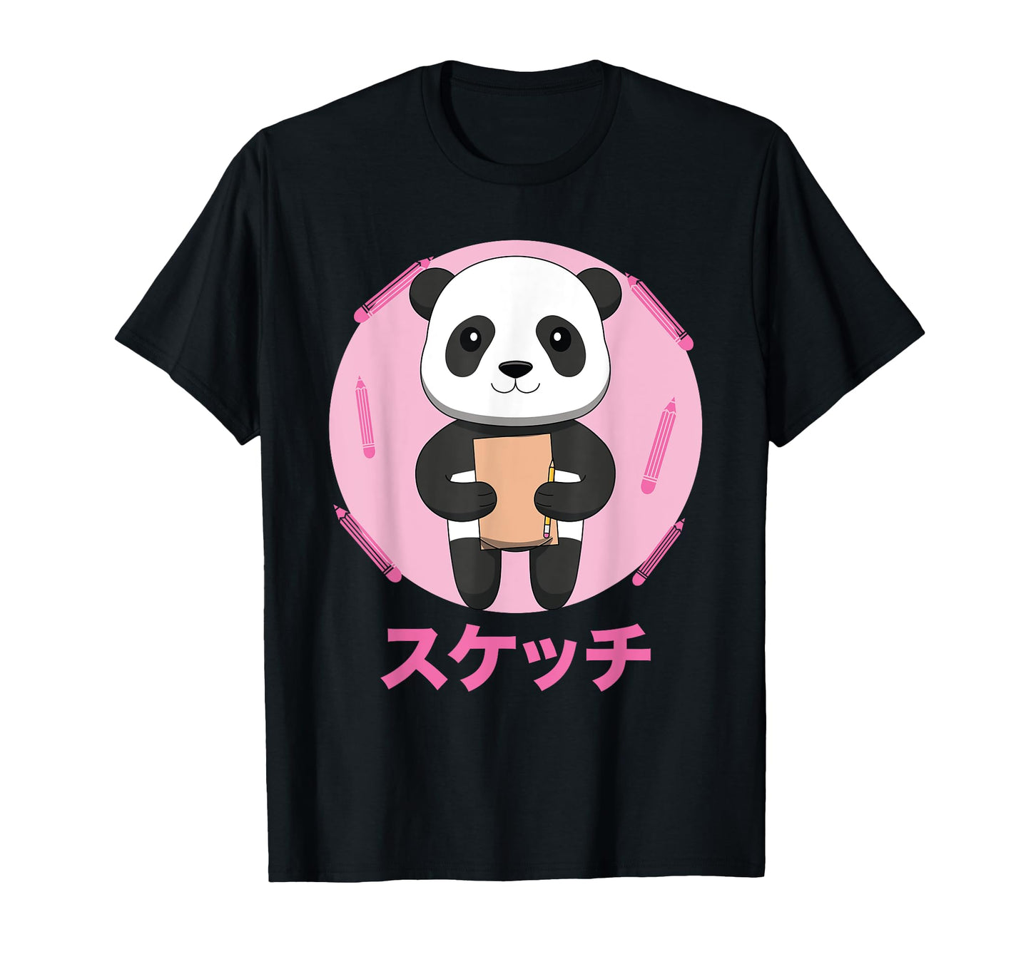 Panda Sketching Vaporwave Aesthetics T-Shirt - Unique Graphic for Adults - T-Shirt, Sweatshirt, Hoodie