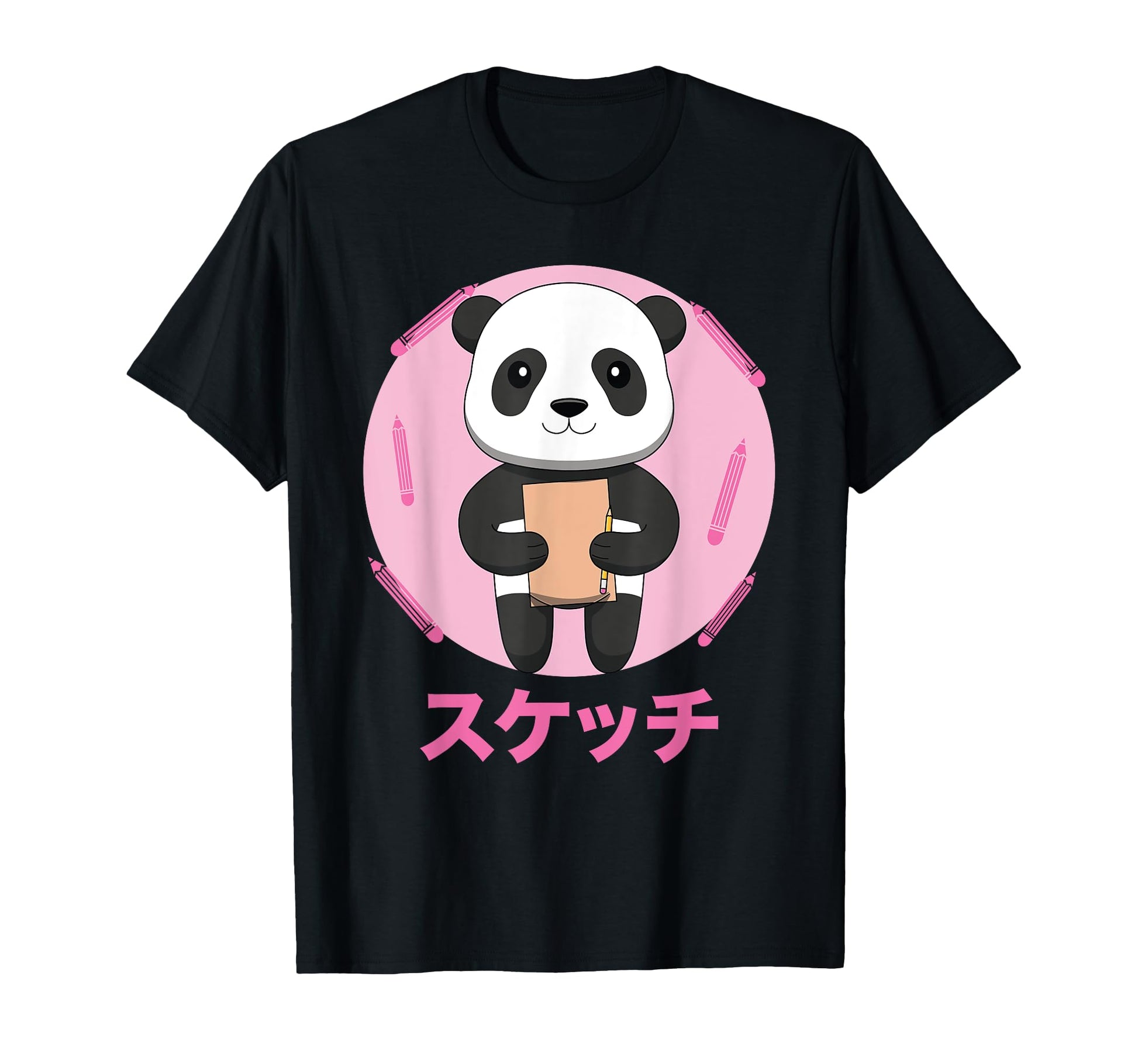 Panda Sketching Vaporwave Aesthetics T-Shirt - Unique Graphic for Adults - T-Shirt, Sweatshirt, Hoodie