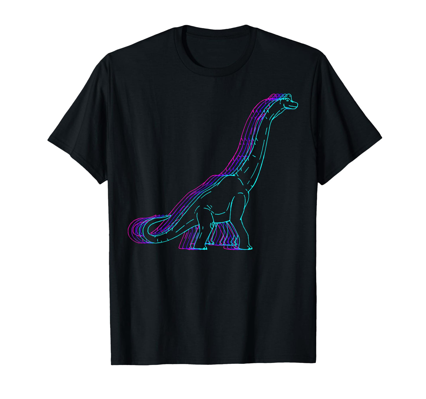 Brachiosaurus Dinosaur Line Art Aesthetic Hoodie - Graphic Print for Adults - T-Shirt, Sweatshirt, Hoodie