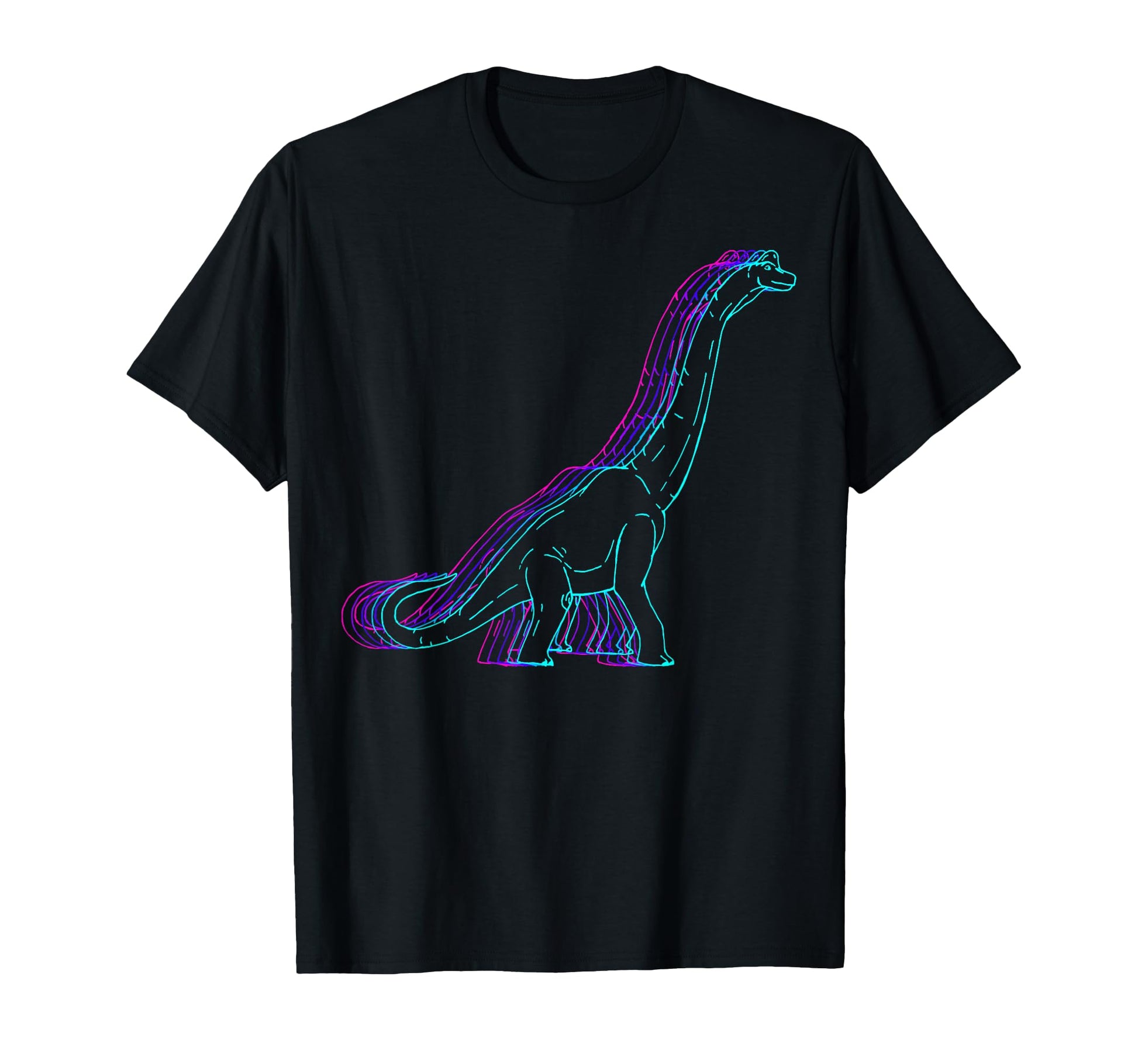 Brachiosaurus Dinosaur Line Art Aesthetic Hoodie - Graphic Print for Adults - T-Shirt, Sweatshirt, Hoodie