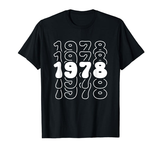 46 Year Old Groovy 46Th Birthday T-Shirt - Casual Everyday Wear for Adults - T-Shirt, Sweatshirt, Hoodie