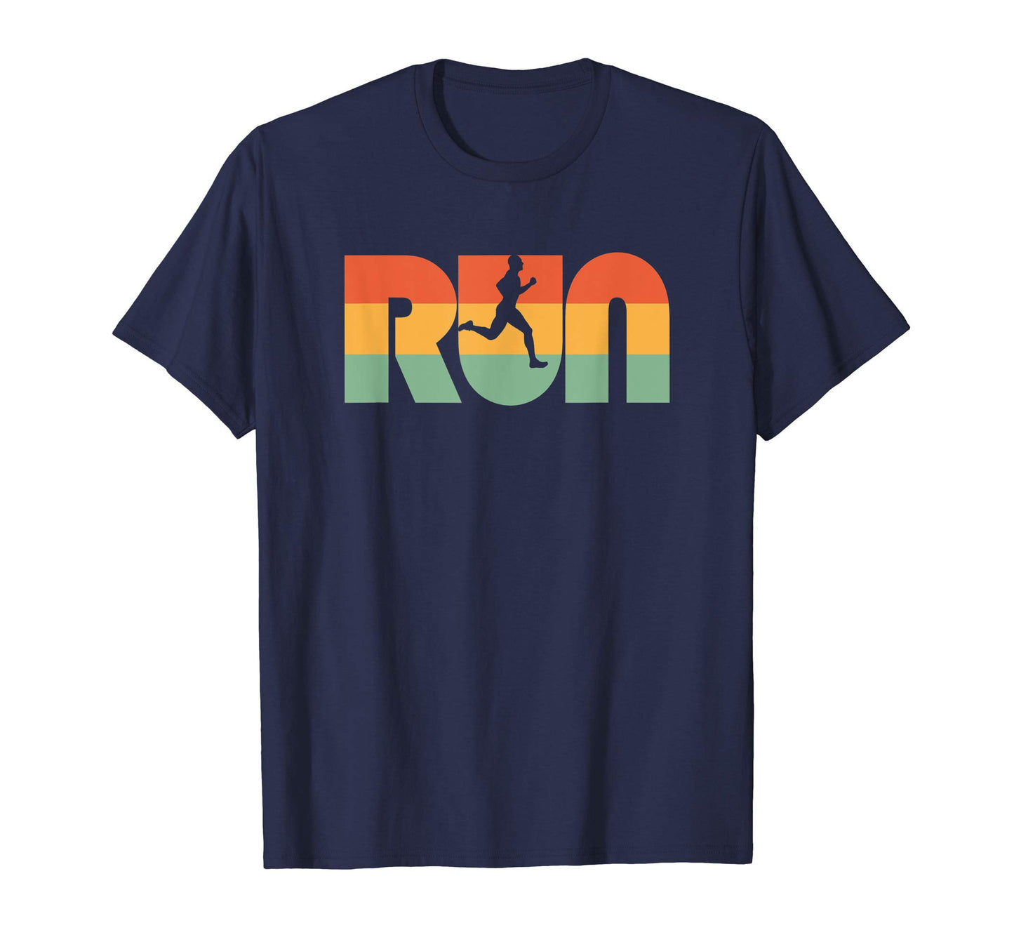 Run 60S Color Typography Runnergraphic T-Shirt - Unique Graphic for Adults - T-Shirt, Sweatshirt, Hoodie
