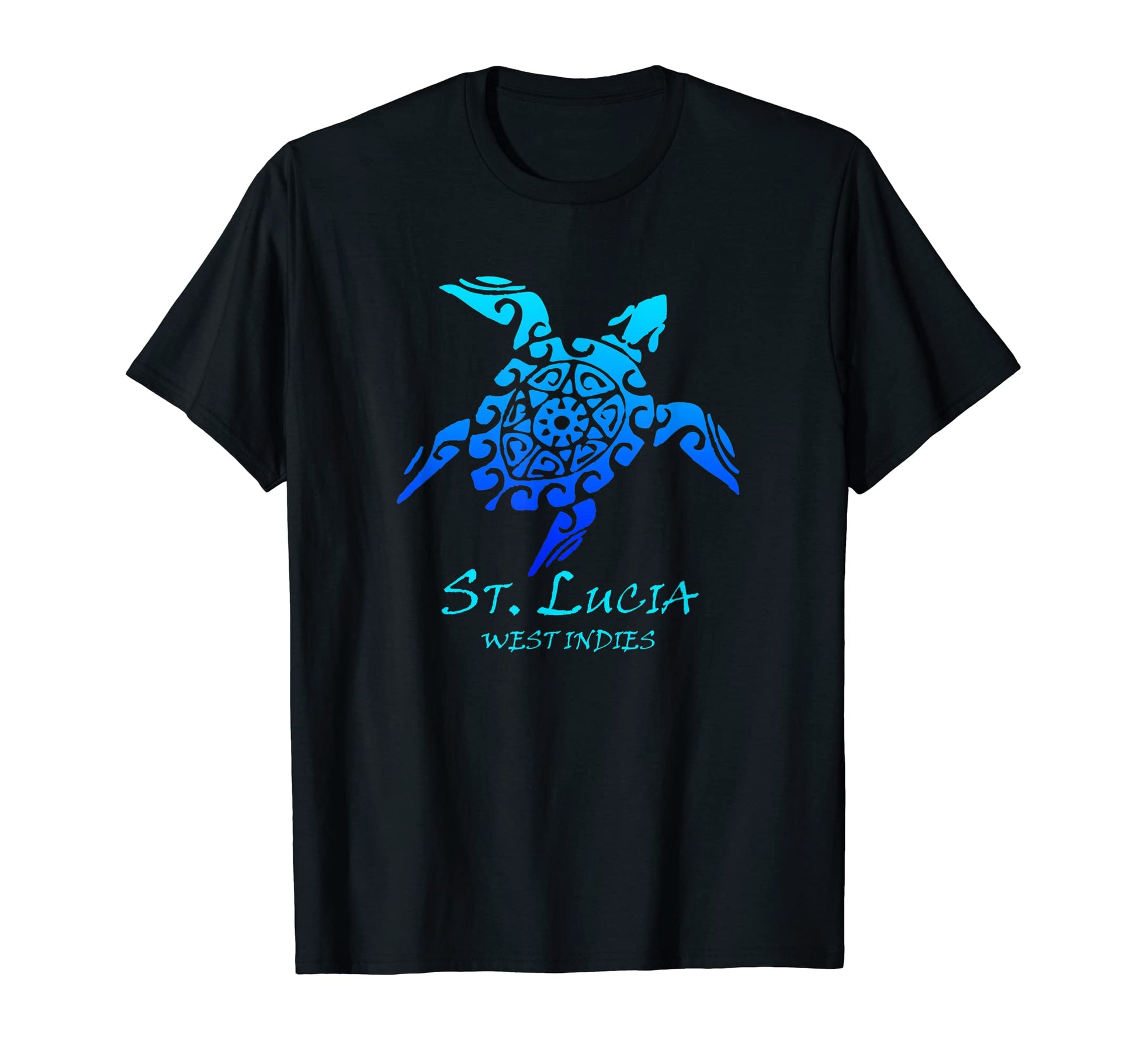 St Lucia West Indies Tribal Turtle T-Shirt - Aesthetic Graphic Unisex - T-Shirt, Sweatshirt, Hoodie