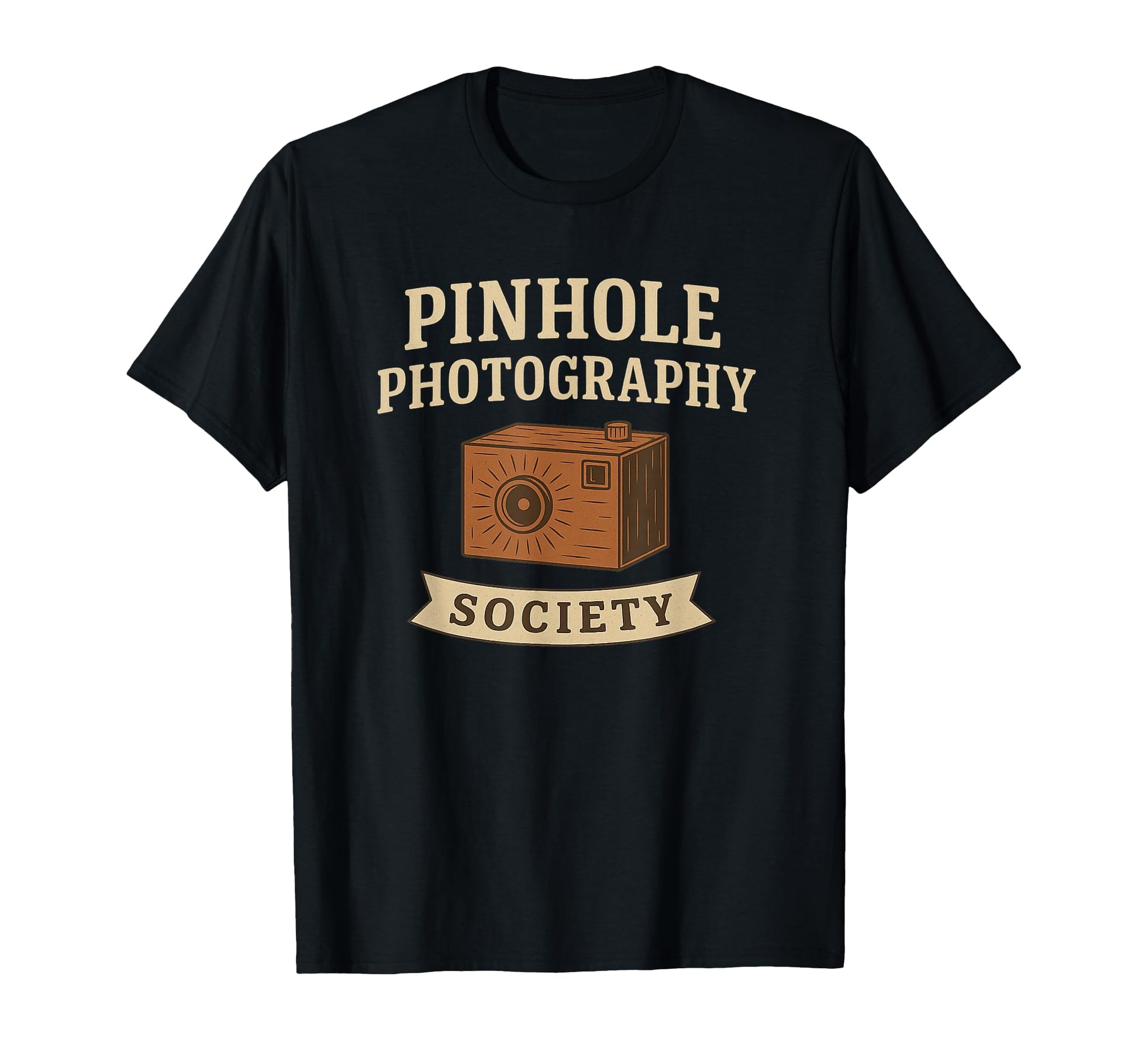 Pinhole Photography Society Camera T-Shirt - Trendy Graphic for Adults - T-Shirt, Sweatshirt, Hoodie