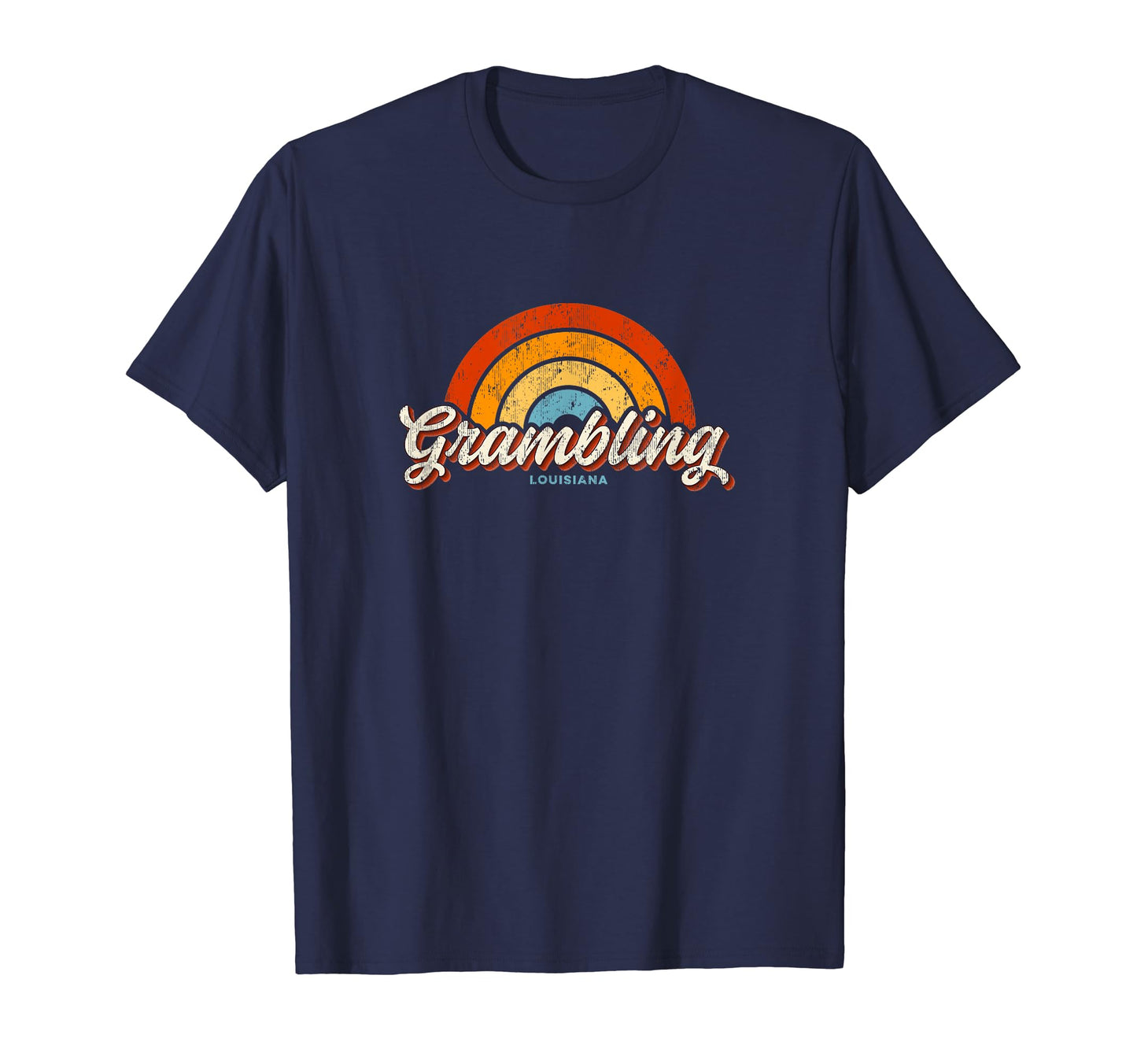 Grambling Louisiana La Rainbow 70S T-Shirt - Unique Graphic Unisex - T-Shirt, Sweatshirt, Hoodie