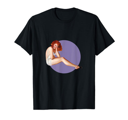 1940S Pin Up Sexy American Art T-Shirt - Casual Everyday Wear Men Women - T-Shirt, Sweatshirt, Hoodie