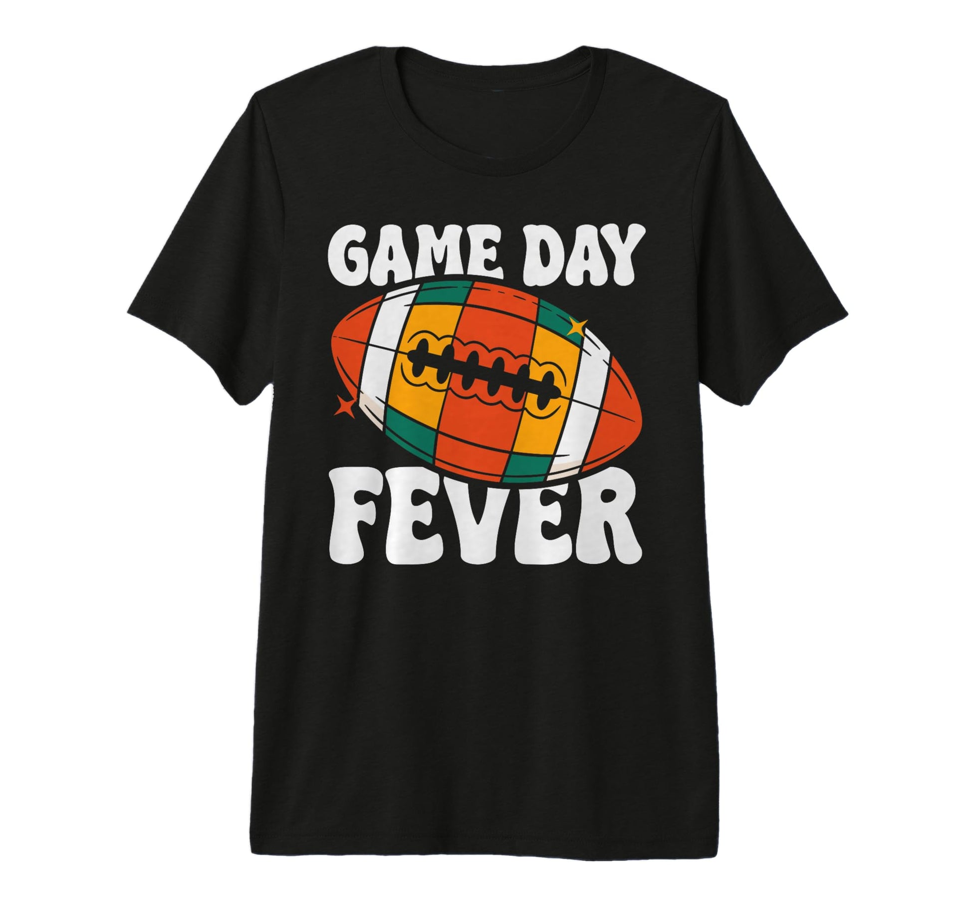 Game Day Fever 80S Disco Football T-Shirt - Fun Novelty Design for Adults - T-Shirt, Sweatshirt, Hoodie