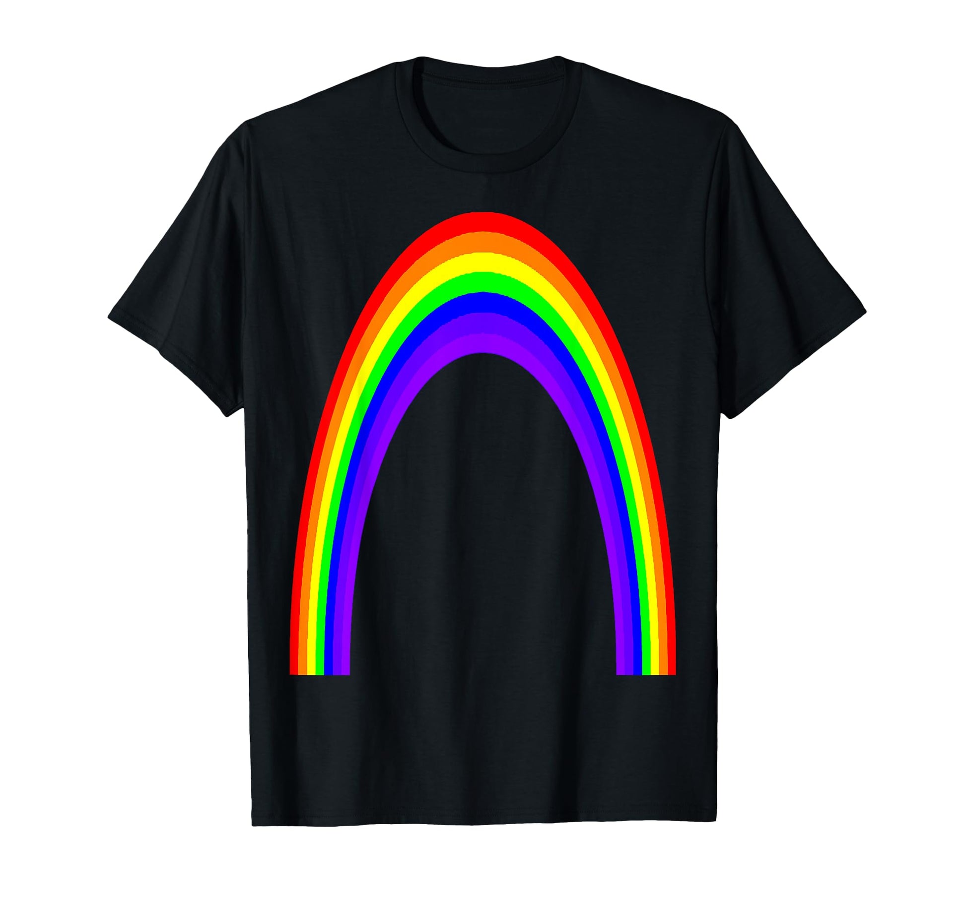Rainbow Seventies Seven Colors T-Shirt - Minimalist Print for Adults - T-Shirt, Sweatshirt, Hoodie