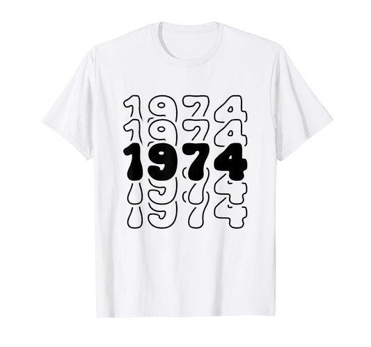50 Year Old Groovy 50Th Birthday T-Shirt - Aesthetic Graphic for Adults - T-Shirt, Sweatshirt, Hoodie