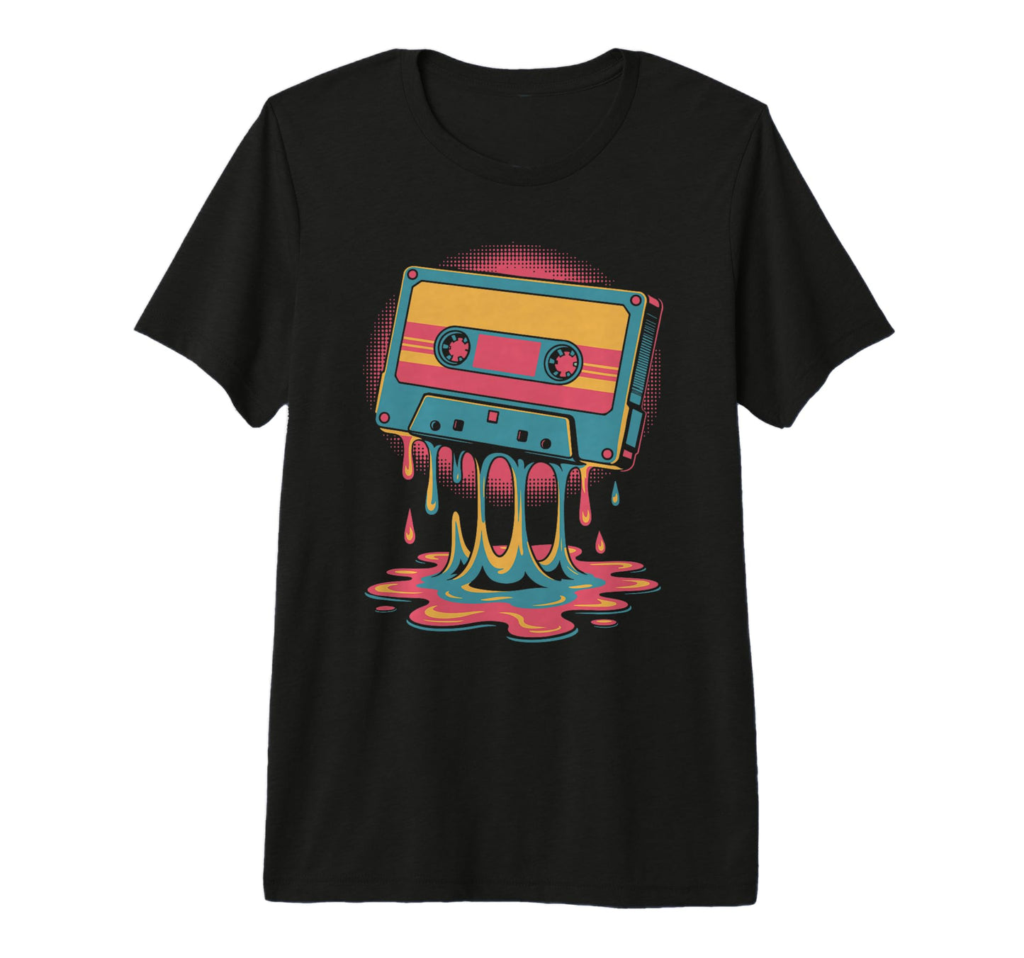 Melting Cassette Tape Vaporwave T-Shirt - Graphic Print Men Women - T-Shirt, Sweatshirt, Hoodie