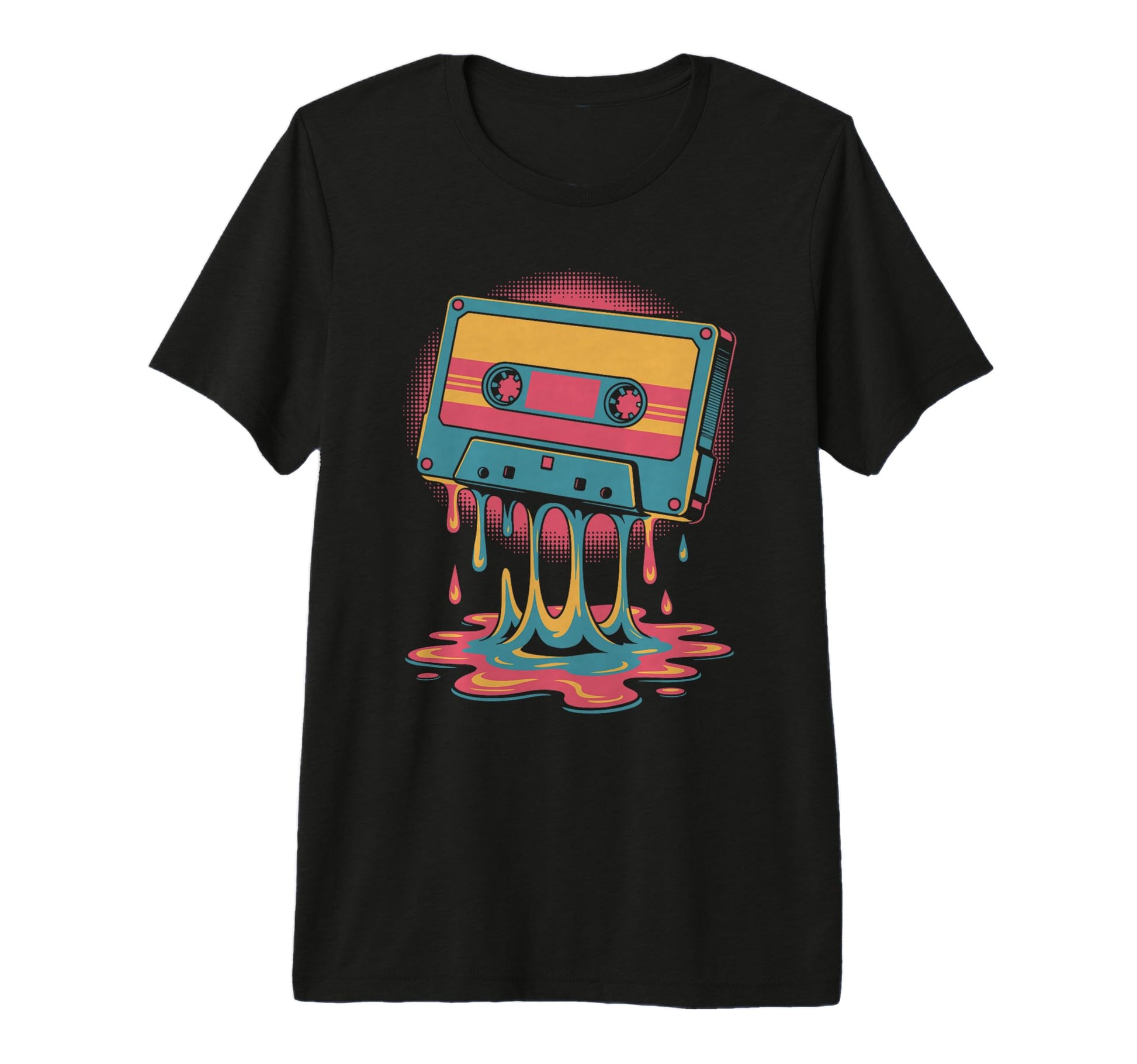 Melting Cassette Tape Vaporwave T-Shirt - Graphic Print Men Women - T-Shirt, Sweatshirt, Hoodie
