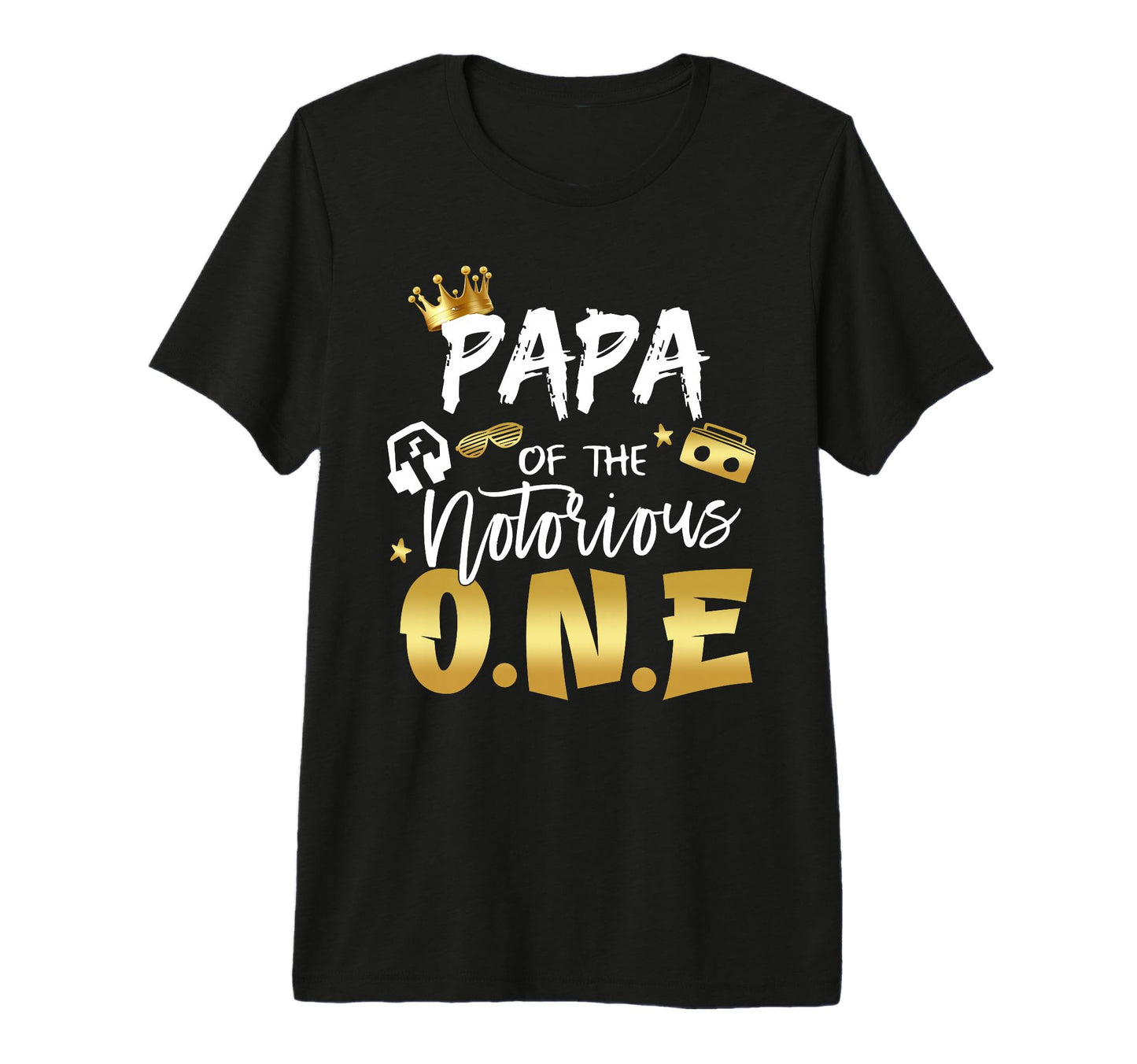 Papa Notorious One Old School Hip Hop T-Shirt - Graphic Print for Adults - T-Shirt, Sweatshirt, Hoodie
