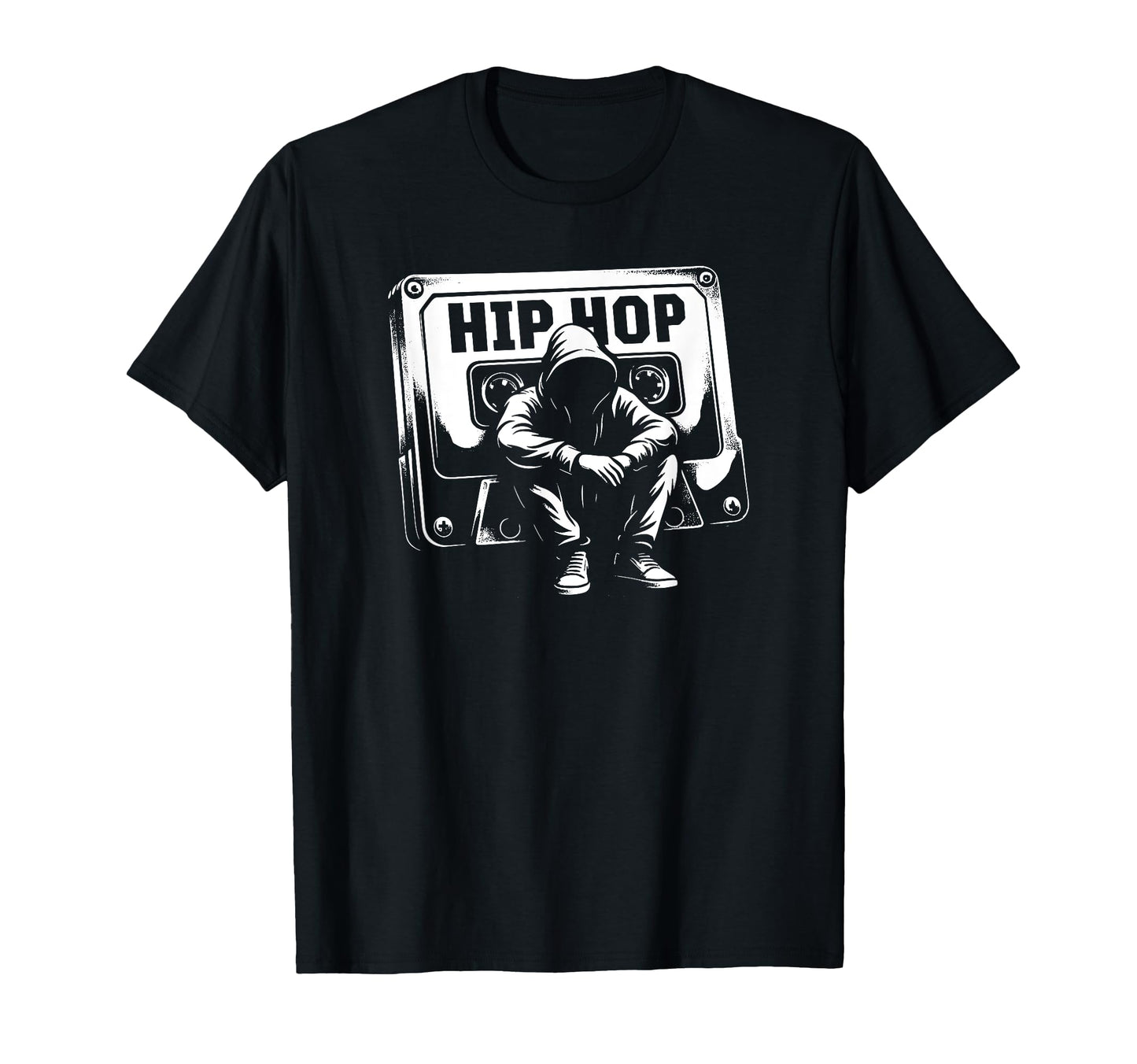 Hip Hop Cassette Tape Old School Music 80S T-Shirt - Unique Graphic Unisex - T-Shirt, Sweatshirt, Hoodie