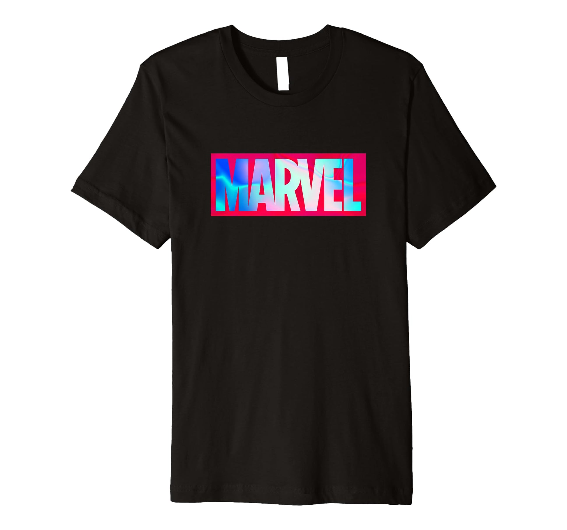 Marvel Comics Rainbow Hologram Swirl T-Shirt - Minimalist Print for Adults - T-Shirt, Sweatshirt, Hoodie