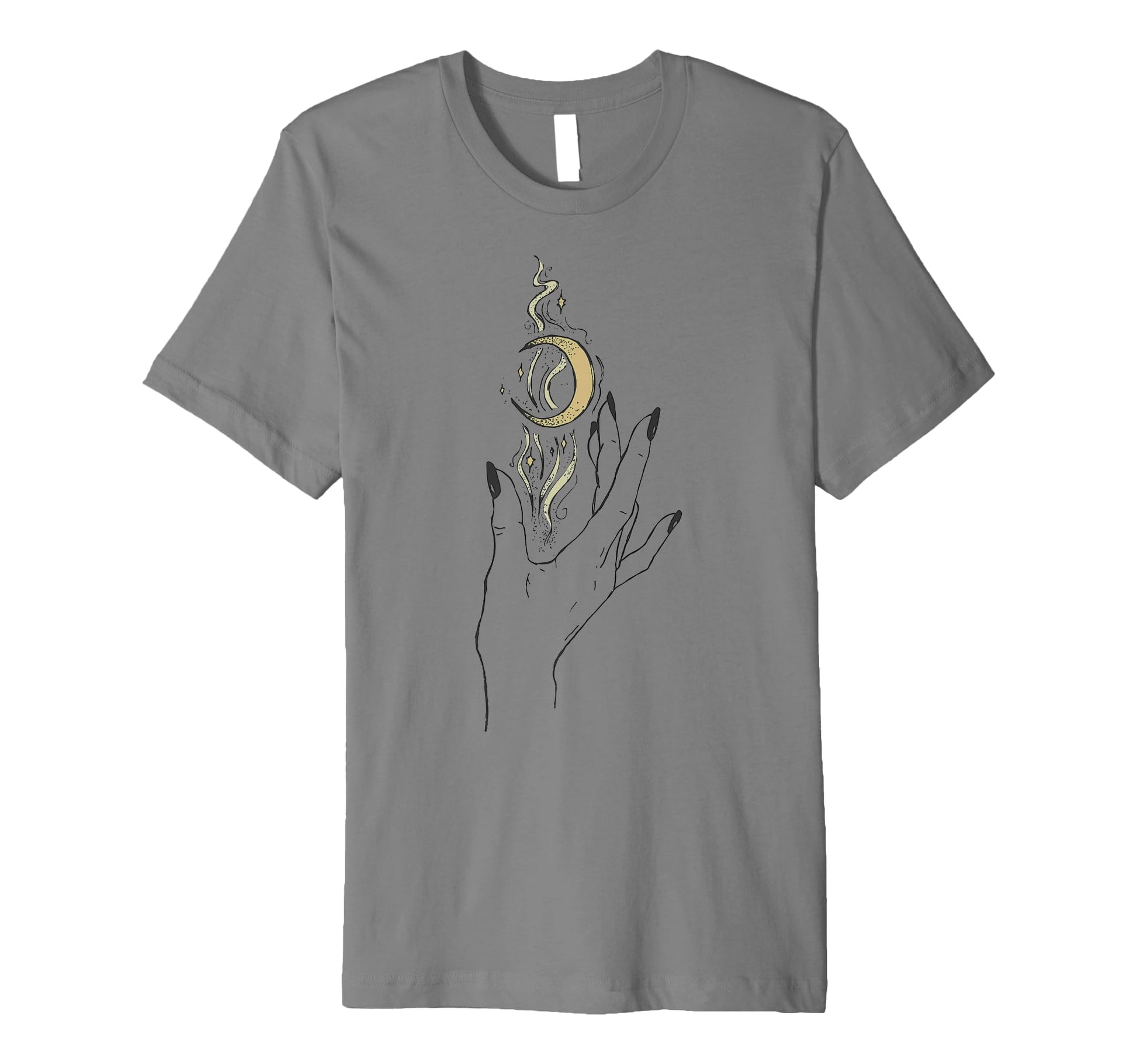 Celestial Sun Moon Boho Hand T-Shirt - Fun Novelty Design Men Women - T-Shirt, Sweatshirt, Hoodie