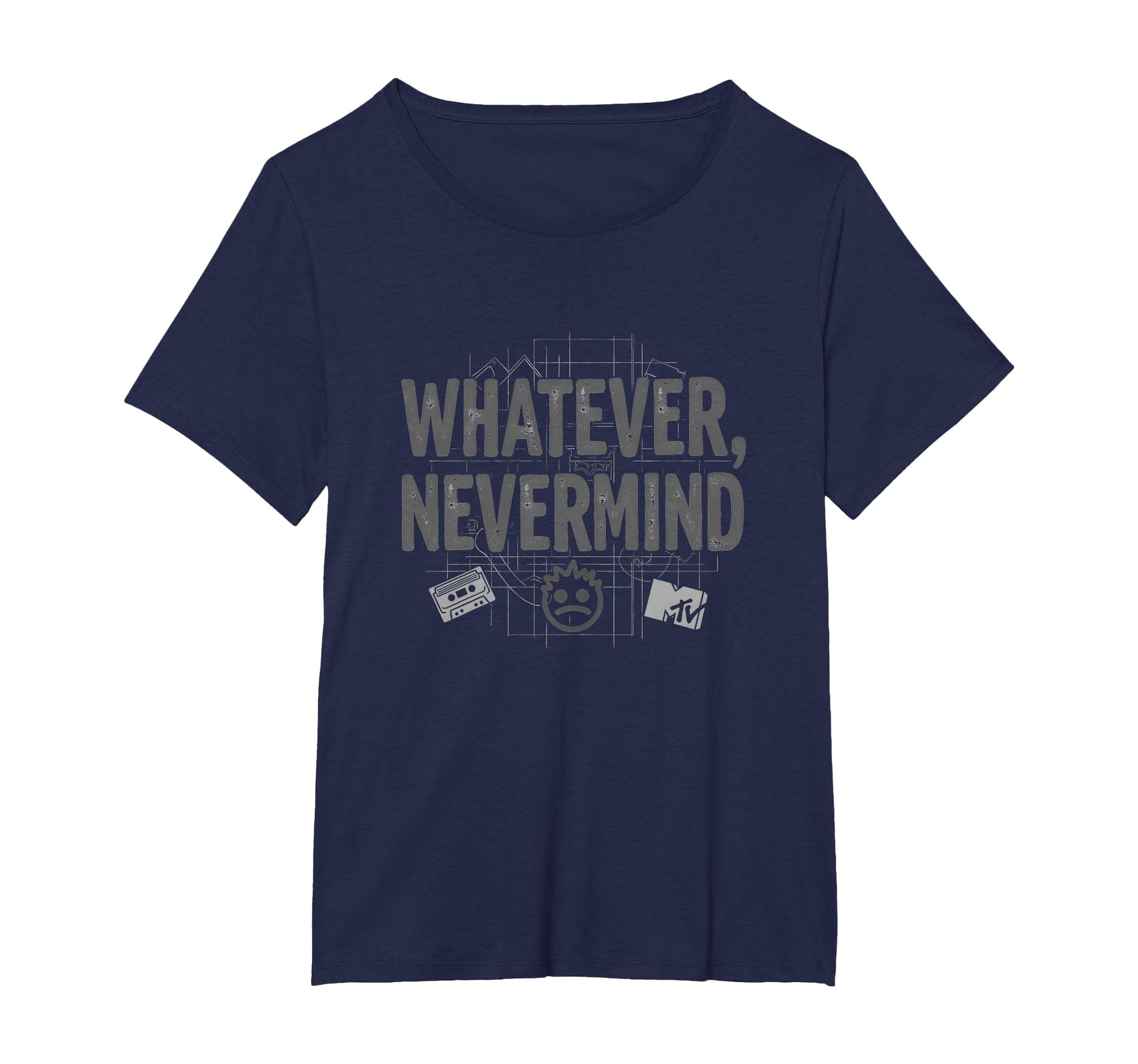 Whatever Nevermind Gen X Nostalgic 90S T-Shirt - Graphic Print Unisex - T-Shirt, Sweatshirt, Hoodie